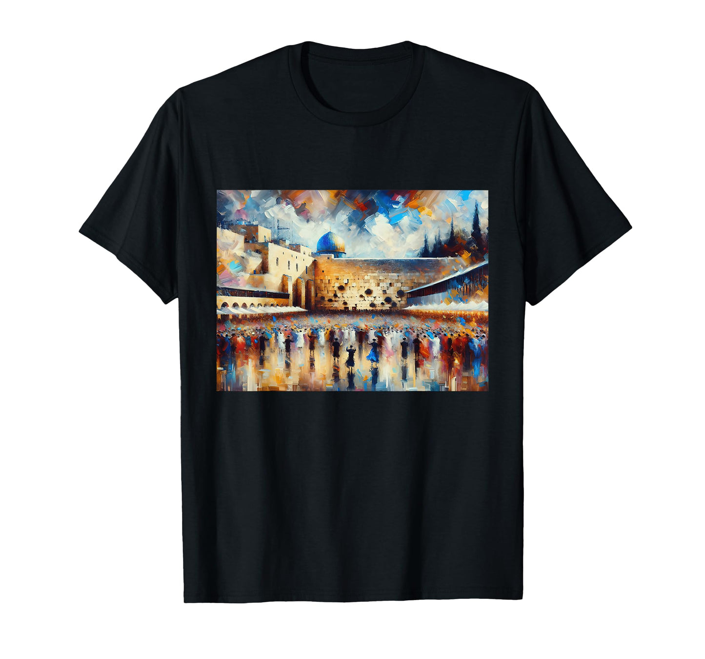Kotel Painting jerusalem City Western Wall Wailing Wall T-Shirt