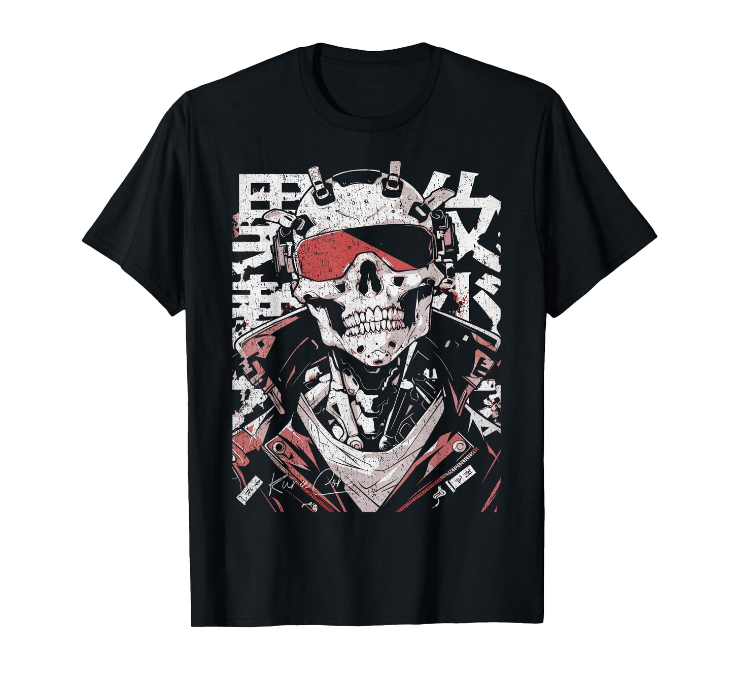 Japanese Streetwear Cyberpunk Y2K Retro Techwear Manga Anime T-Shirt