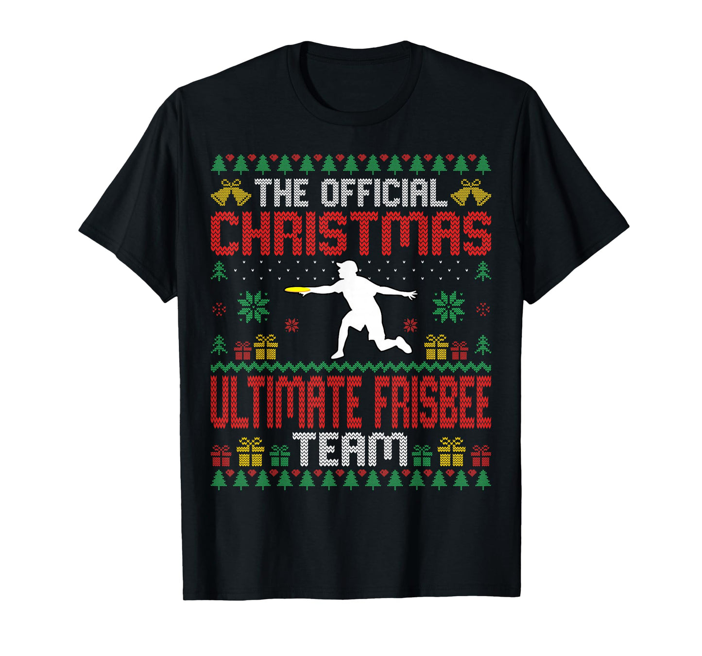 Funny Ugly Christmas Ultimate Frisbee Team Xmas T-Shirt