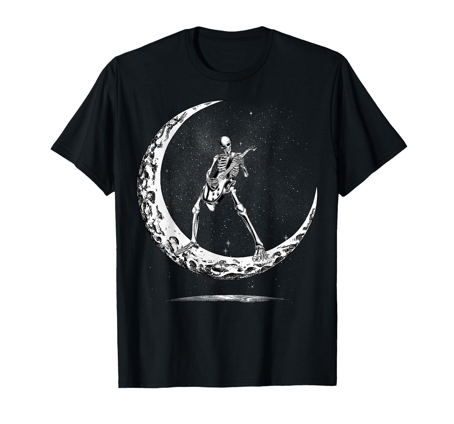 Skeleton Playing Guitar Rock And Roll Band For Men Kids T-Shirt