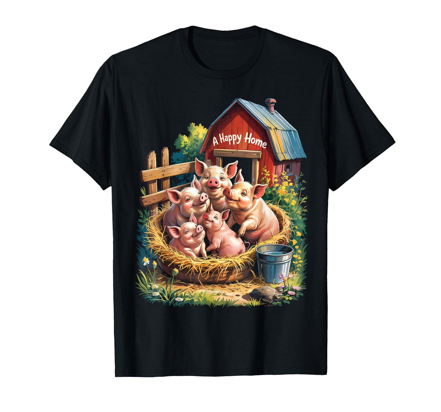 Pig Farmgift Hobby Farm Animal Love Pigs T-Shirt