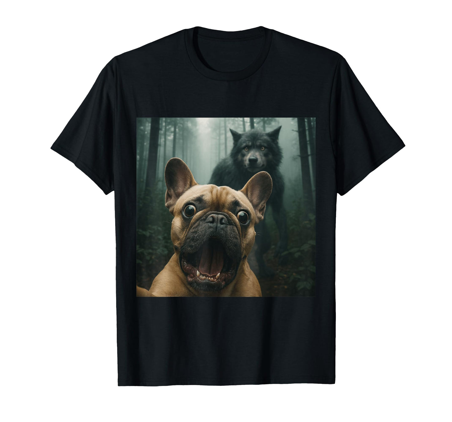Frenchie Werewolf Funny Dog T-Shirt
