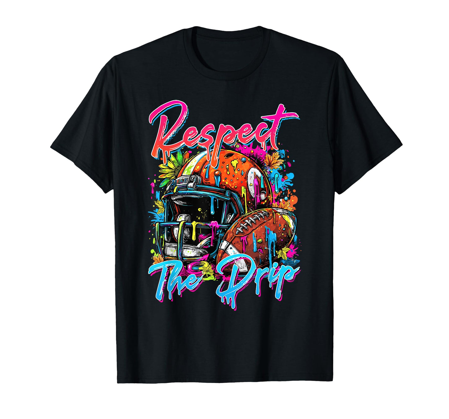 Respect The Drip Football Drip Boys Ice Cream Drip Youth T-Shirt