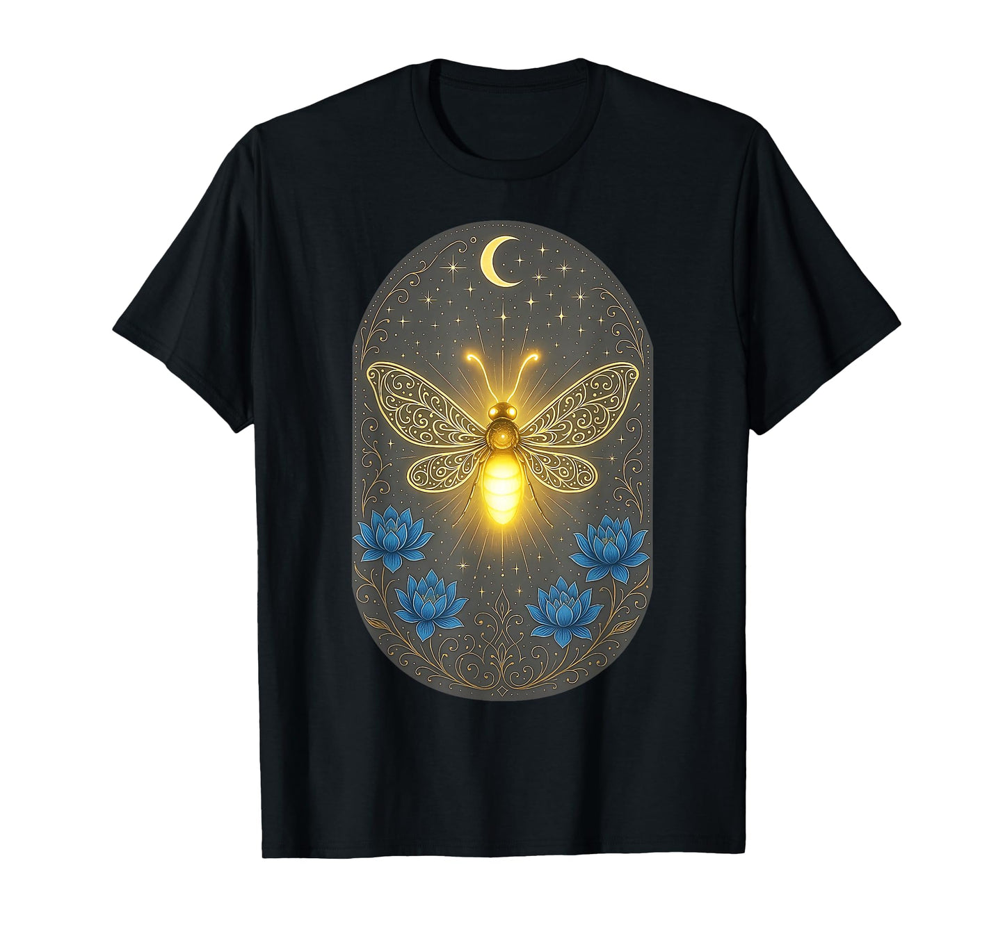 Luminous Firefly Art for Nature Lovers Night Sky Enthusiasts T-Shirt