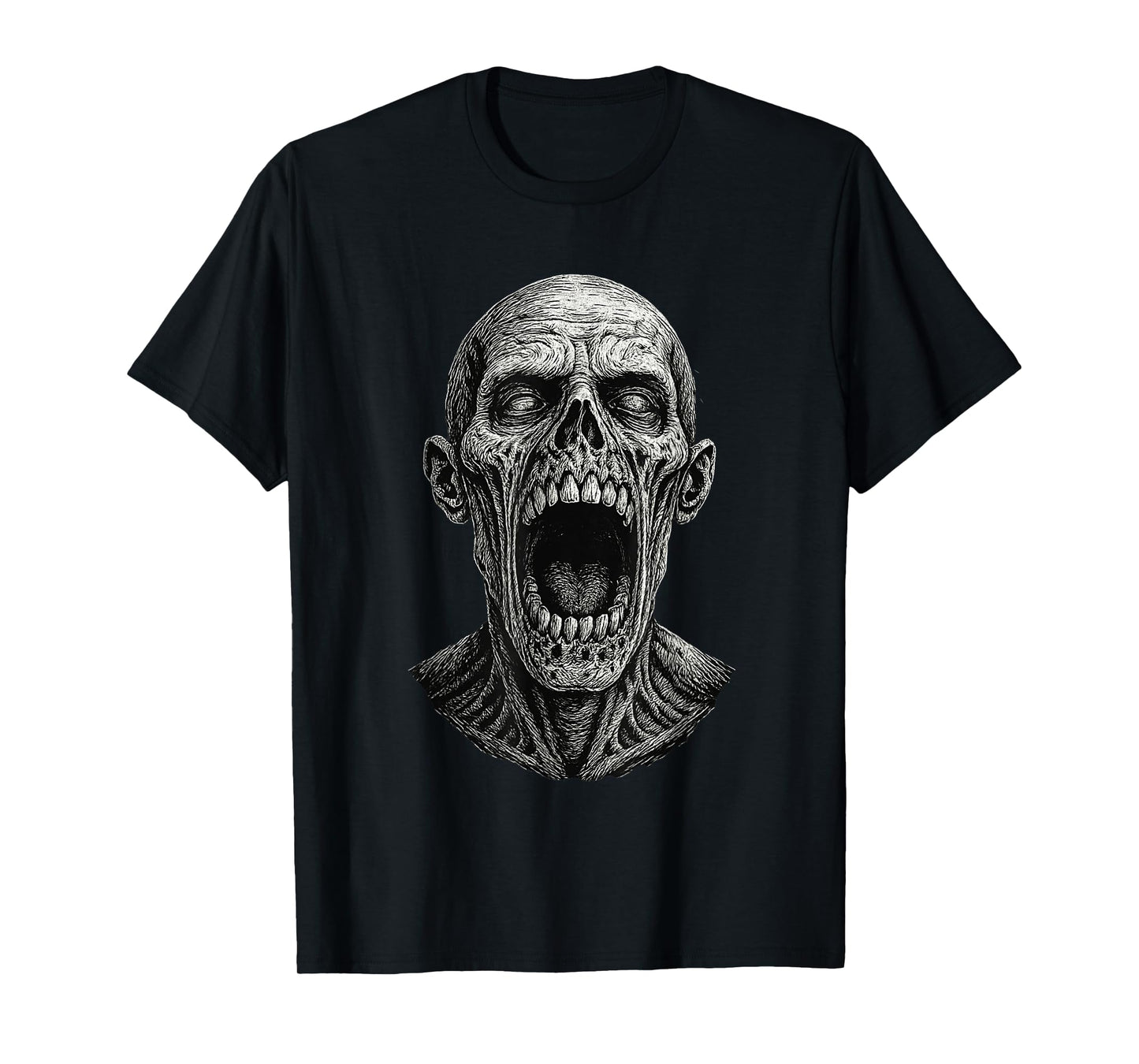 Creepy Scary Zombie Horror Movie Helloween Costume Nightmare T-Shirt