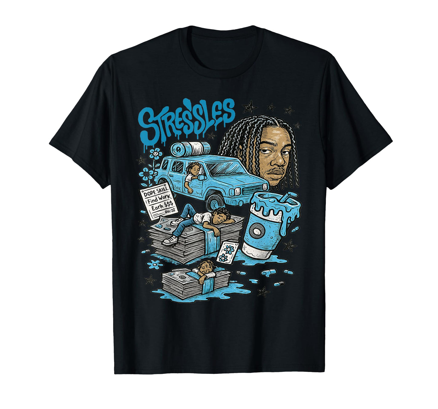 Stressless 11 Legend Blue White Black 2024 2025 Halloween T-Shirt
