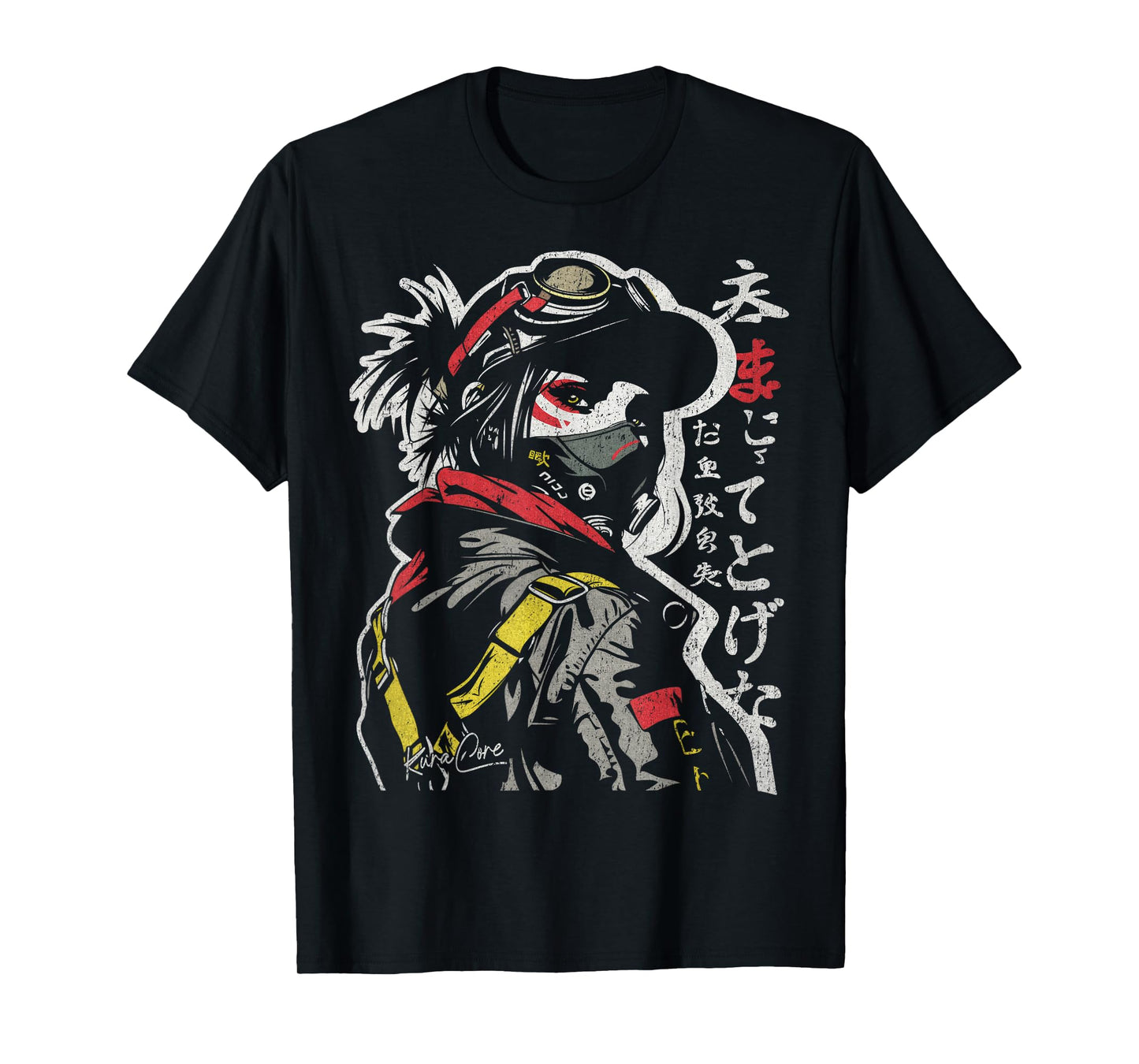 Japanese Streetwear Cyberpunk Y2K Techwear Retro Manga Anime T-Shirt