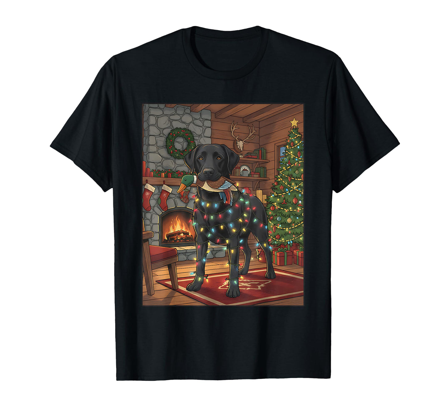 I Got That Dog in Me Christmas Hunting Dog Black Lab Duck T-Shirt