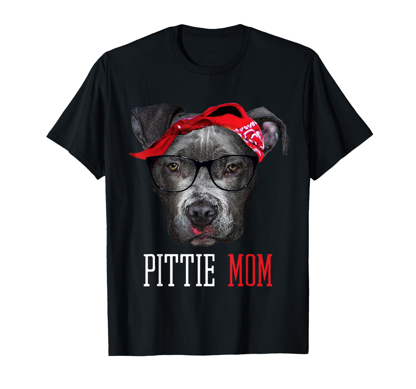 Pittie Mom Pitbull Dog Lovers T-Shirt Women T-Shirt