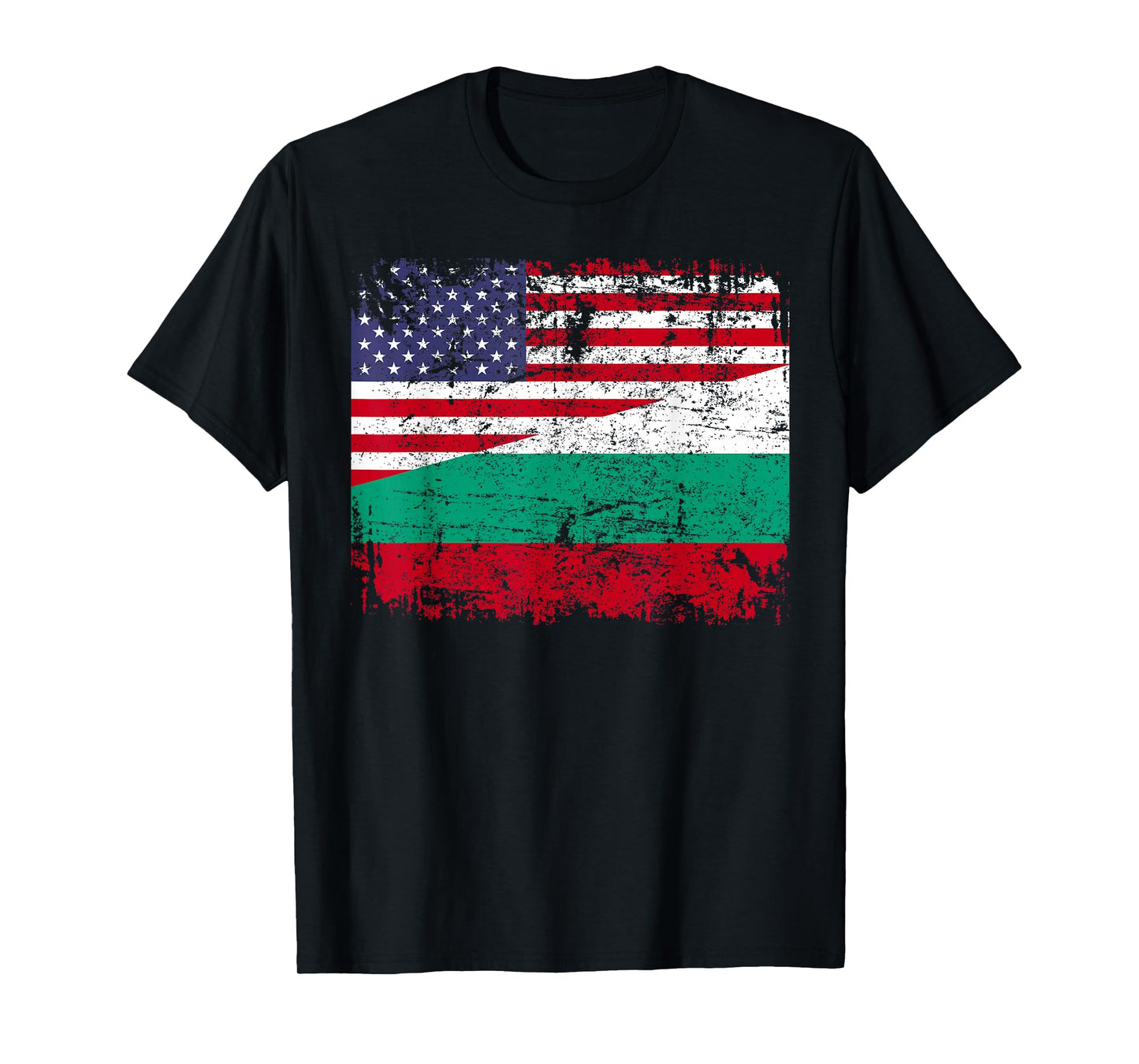 BULGARIAN ROOTS | Half American Flag | BULGARIA T-Shirt