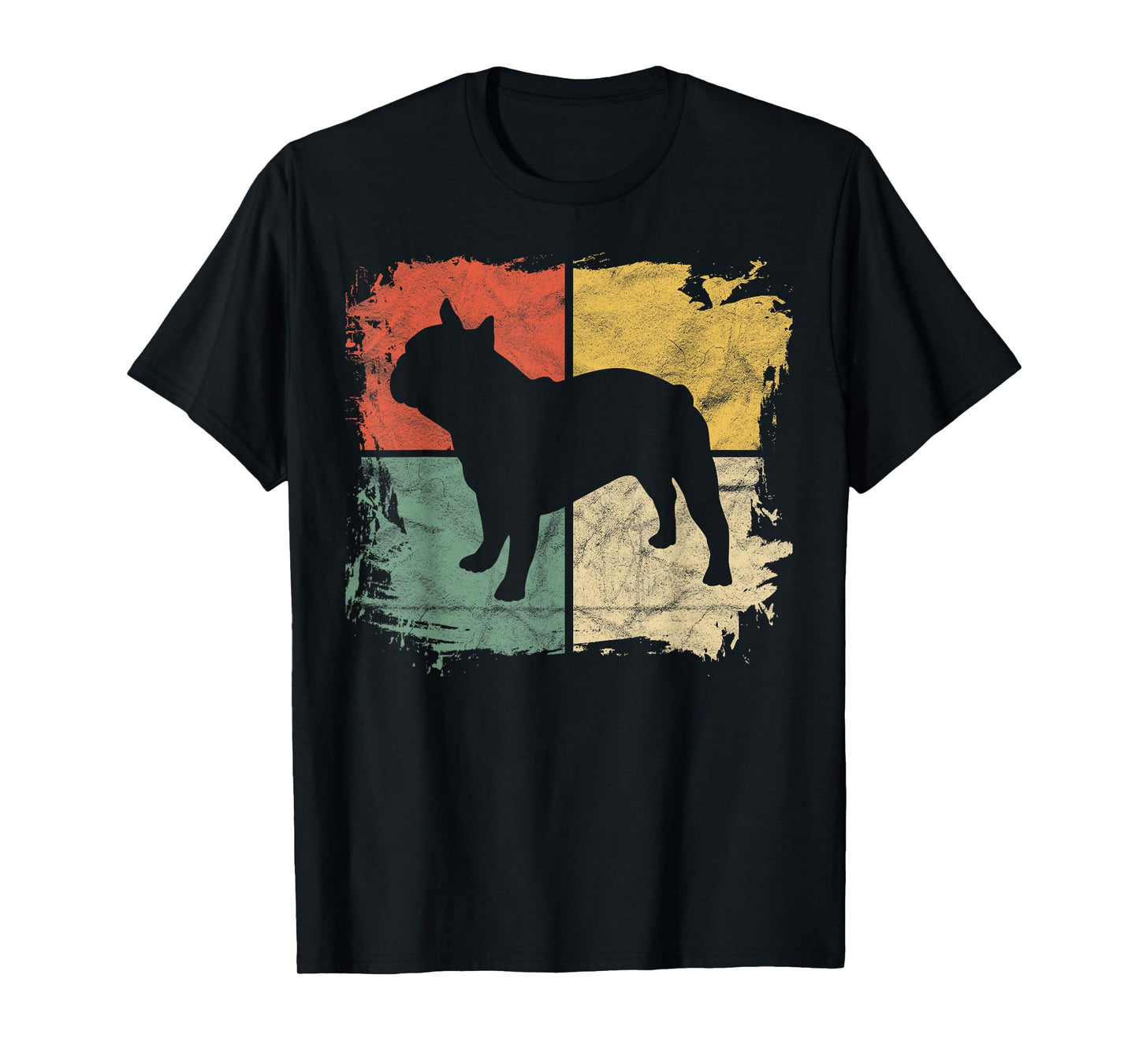 Square Retro French Bulldog Owner Gift Dog Frenchie Dad Mom T-Shirt