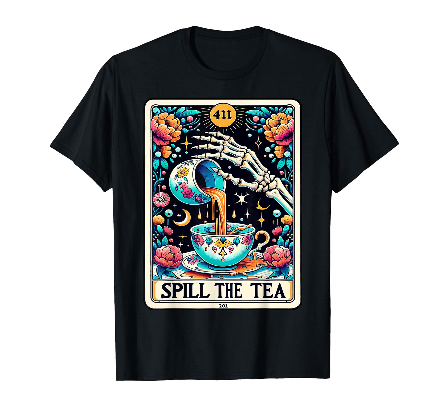 Spill The Tea Tarot Card T-Shirt