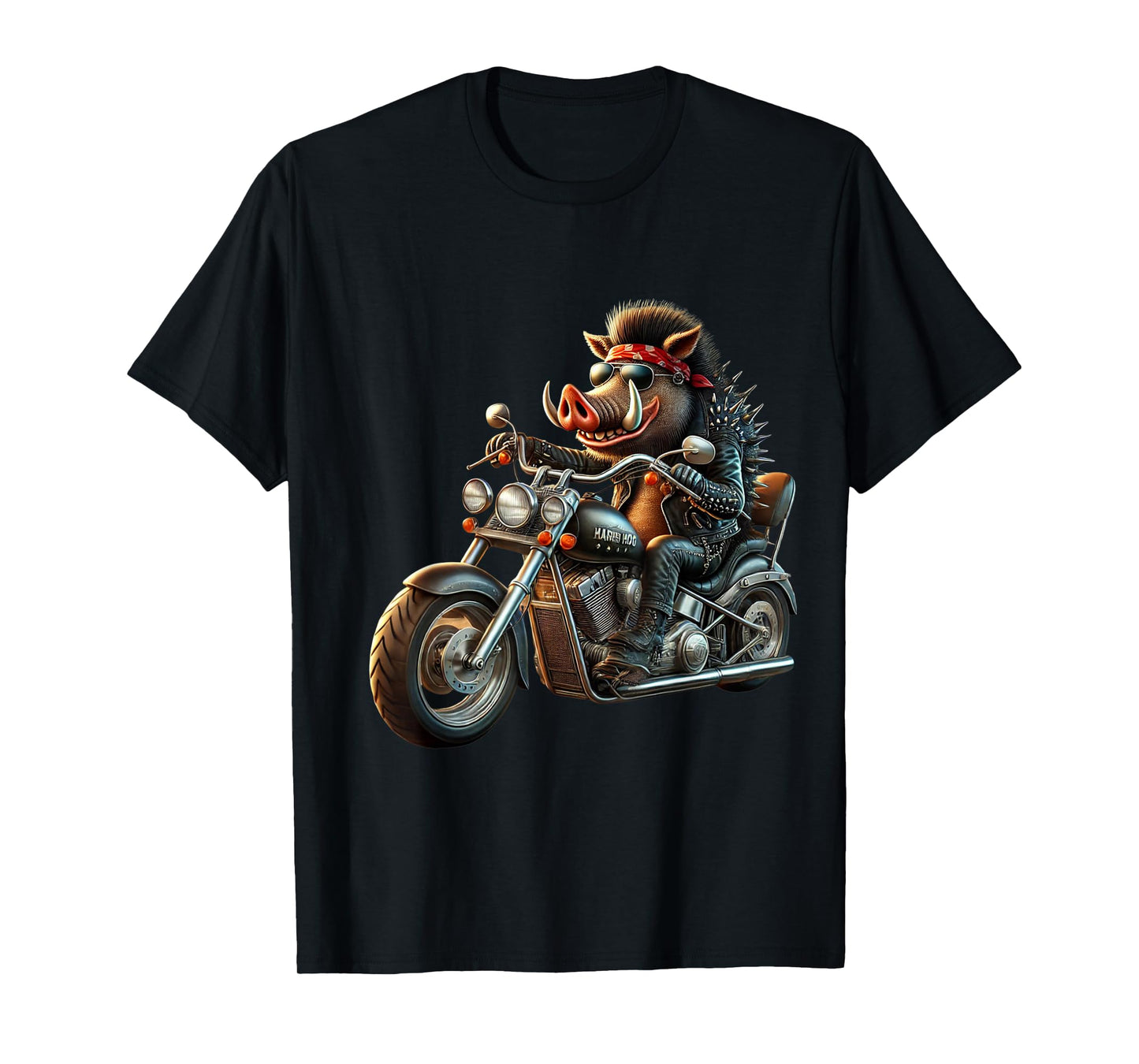 Hot Rod Hog | Funny Biker Warthog Motorcycle Rider T-Shirt