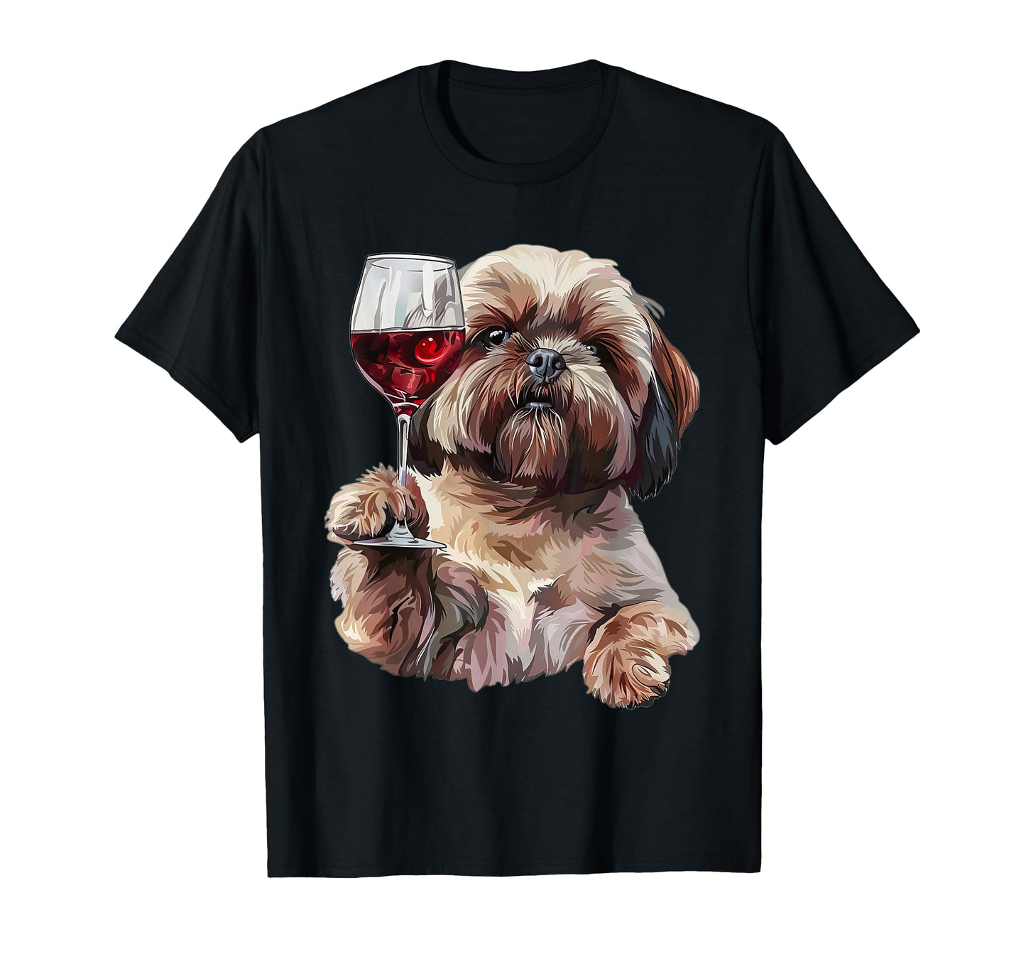 Shih Tzu Wine T-Shirt