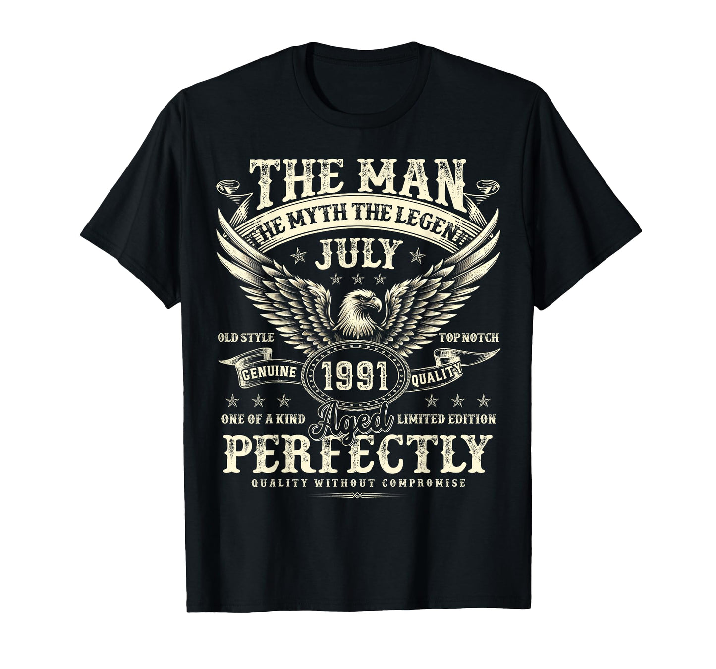 34 Year Old Legend Were Born In July 1991 Birthday Gifts T-Shirt