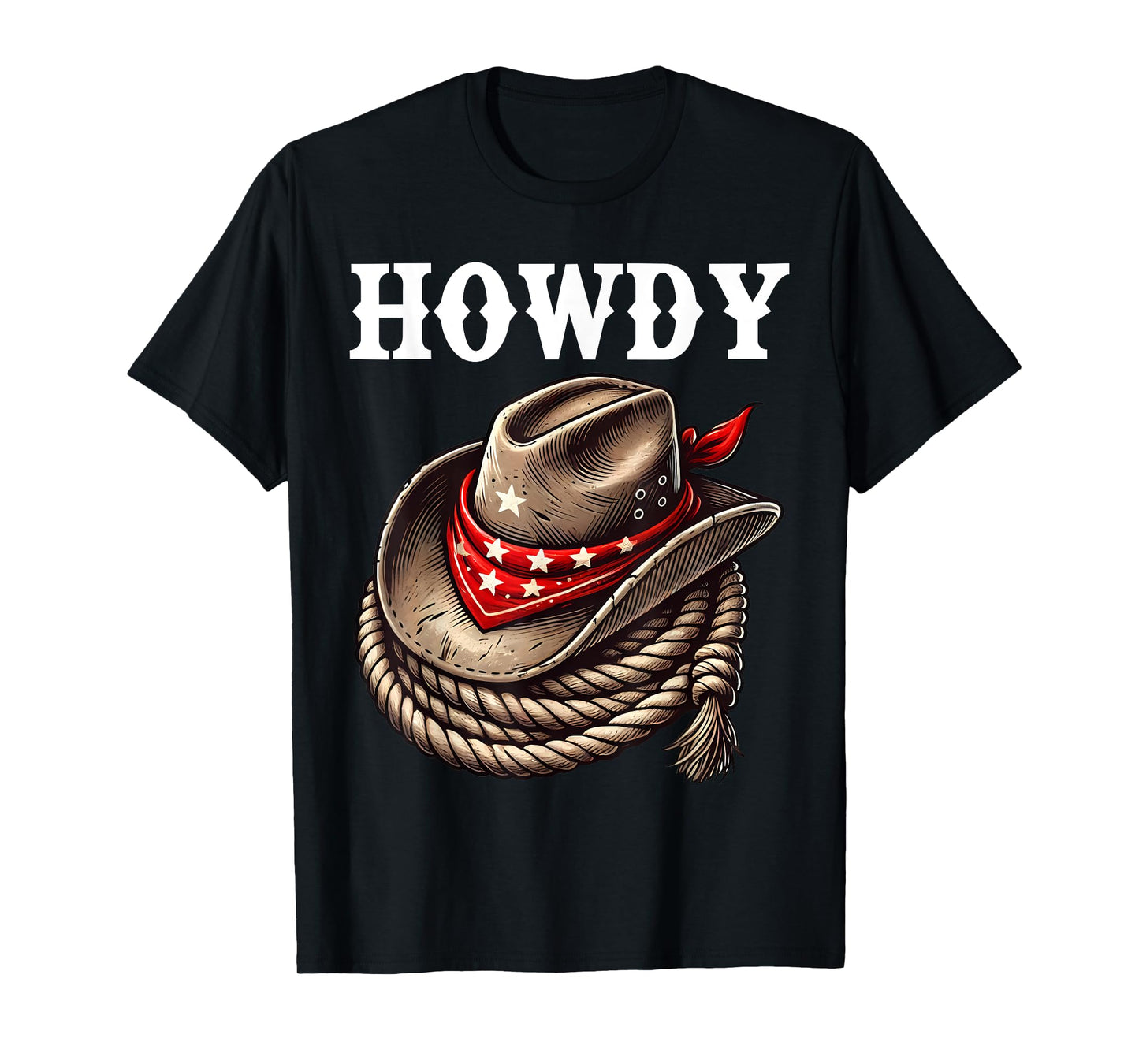 Howdy Cowboy Hat funny Western Rodeo T-Shirt