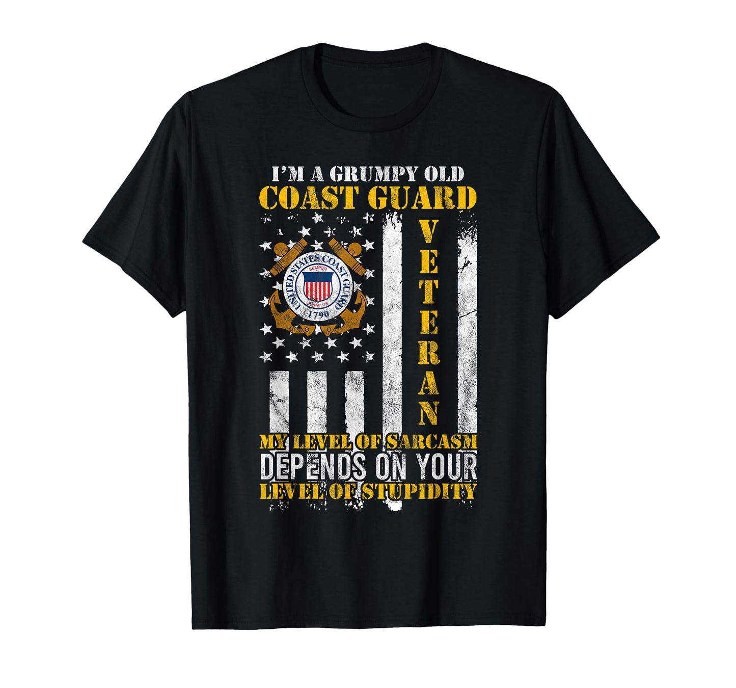 I'm a Grumpy Old Coast Guard Veteran Gift for a Veteran T-Shirt