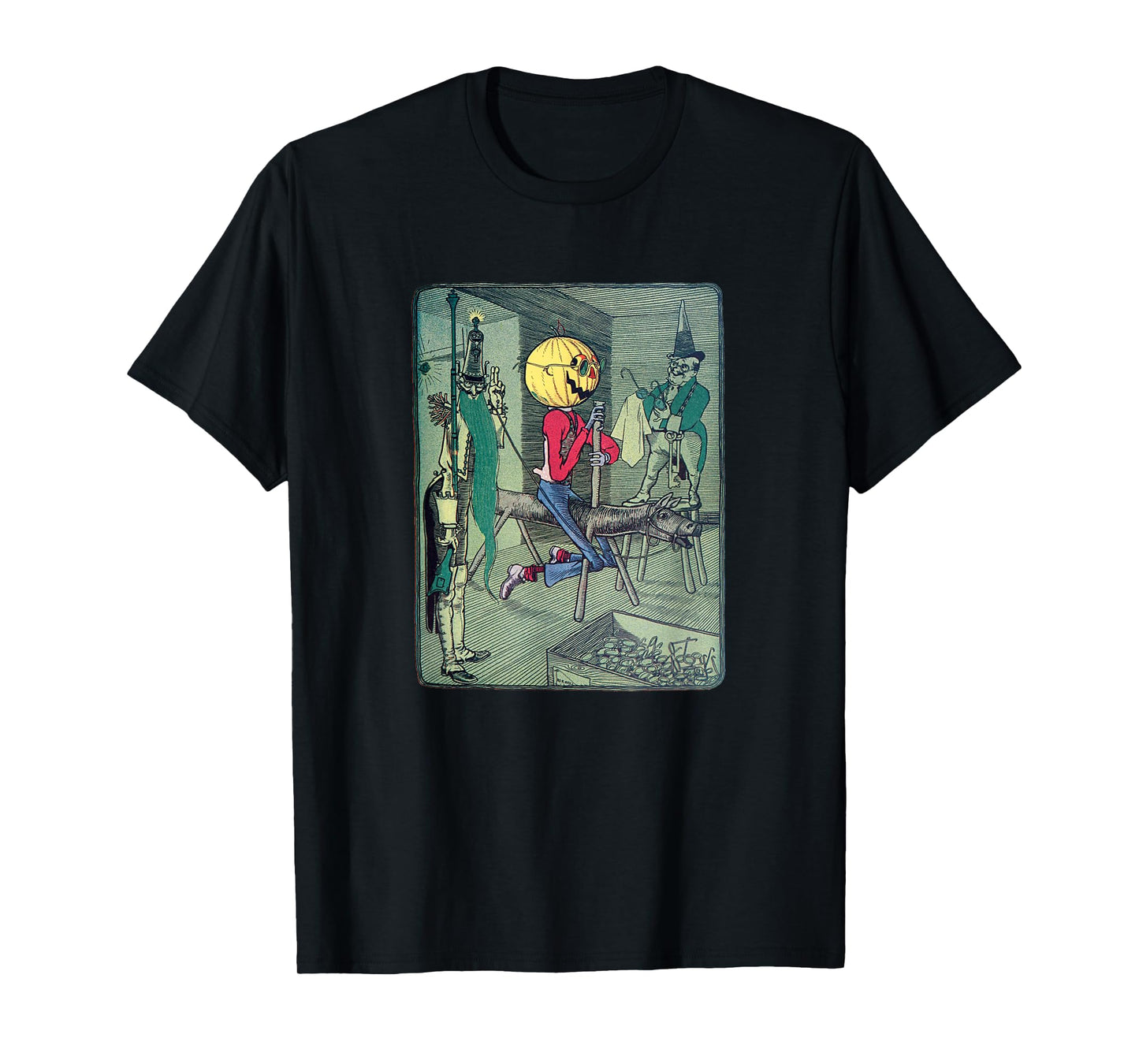 Jack Pumpkinhead & The Sawhorse Arrive in the Emerald City T-Shirt