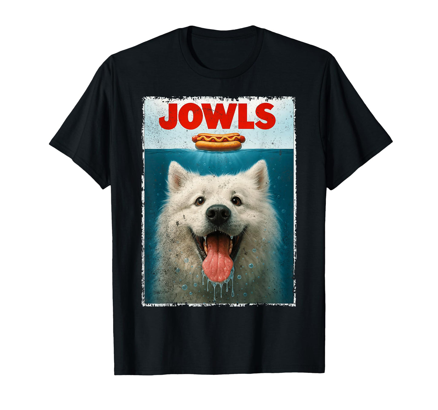 Samoyed Jowls Sammy Dog Samoiedskaia Sabaka Dog Dad Dog Mom T-Shirt