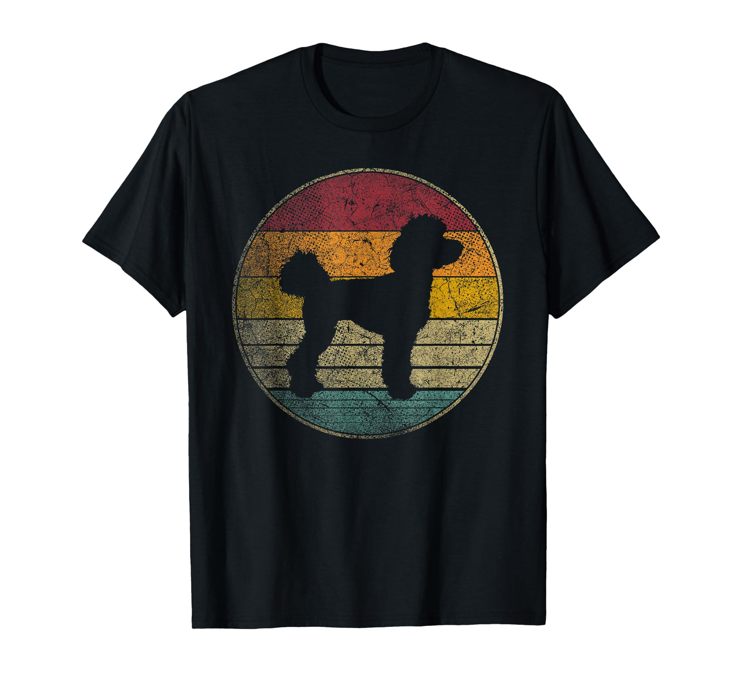 Poodle Dog - Vintage Funny Retro 70's 80's Men Women T-Shirt