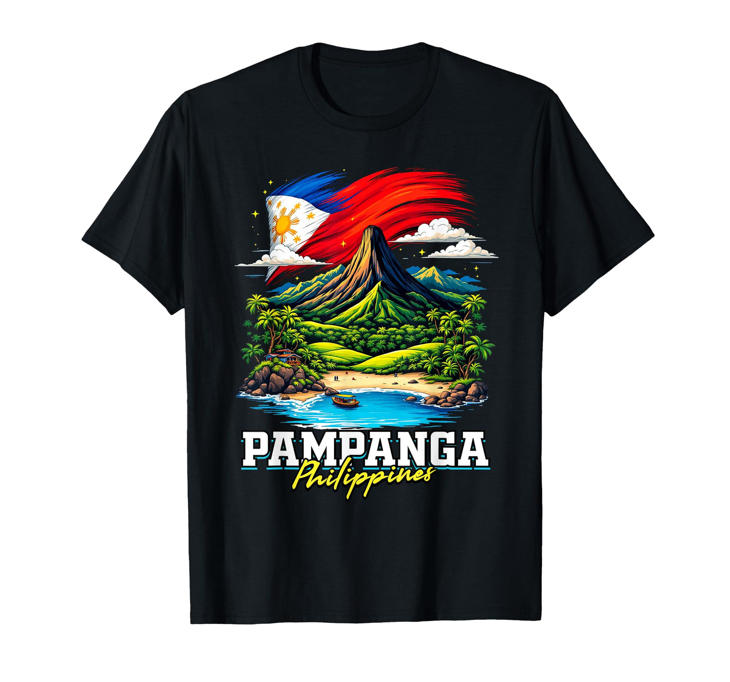 Pampanga Philippines Souvenir Filipino Flag T-Shirt