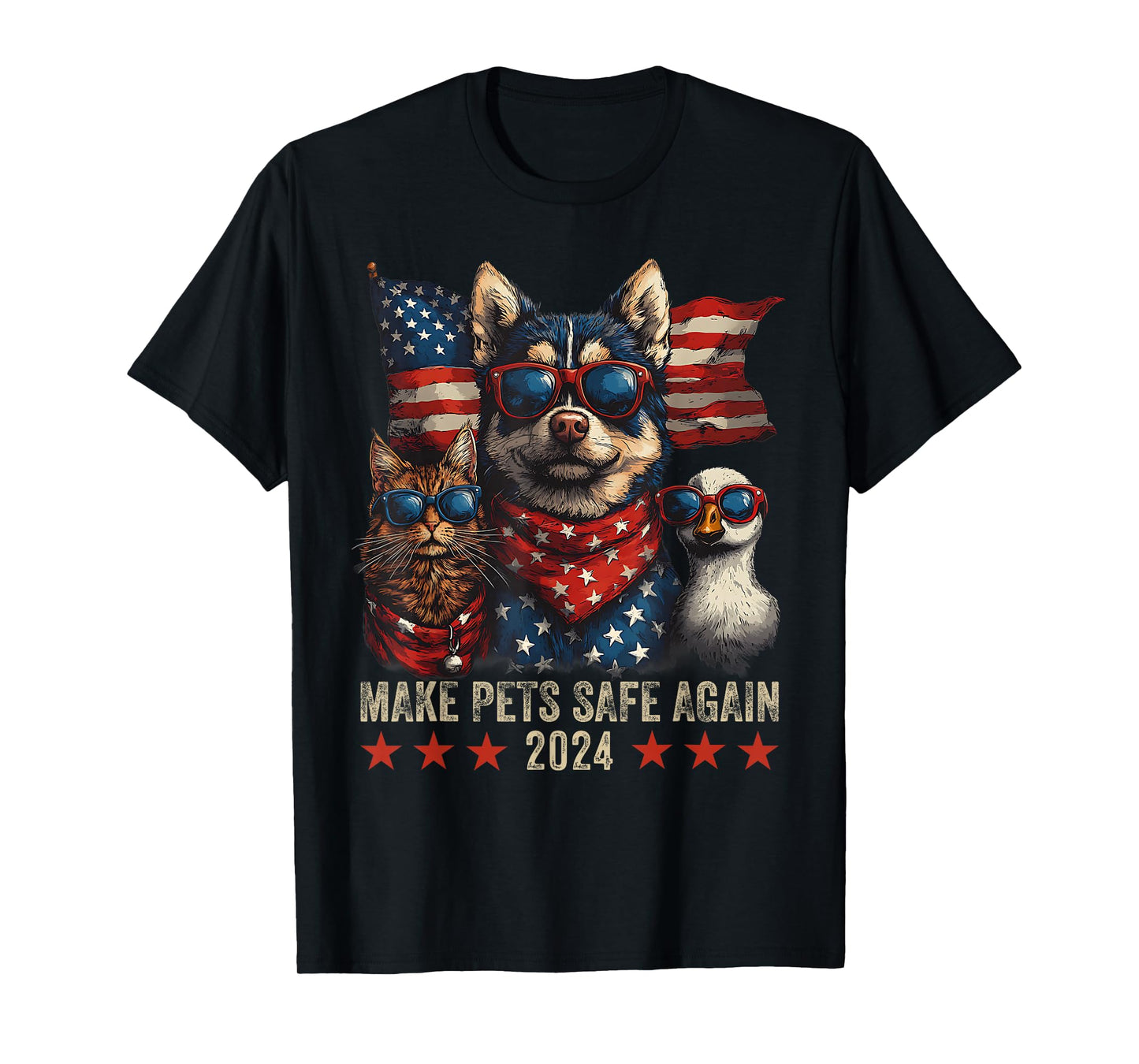 Make Pets Safe Again Trump 2024 Save Our Pets T-Shirt