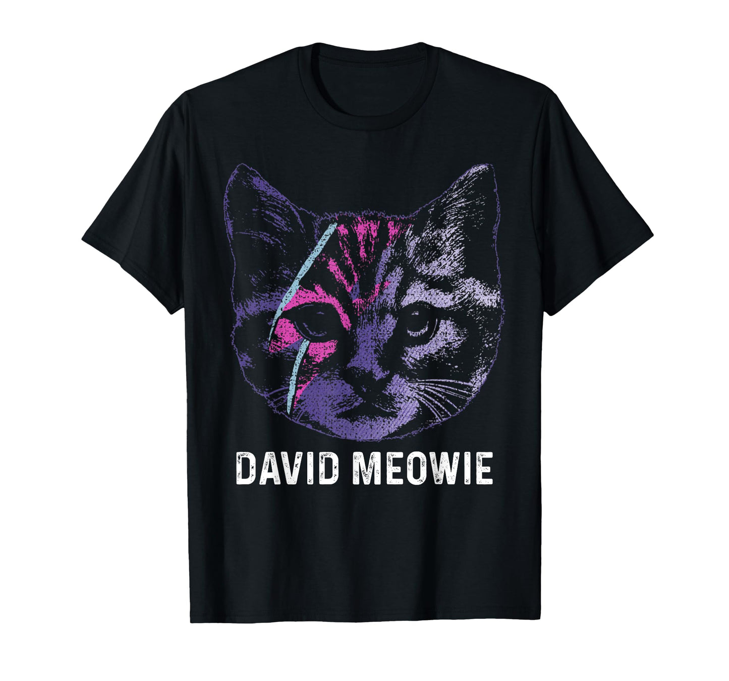 David Meowie Funny Cat Cat Lover T-Shirt