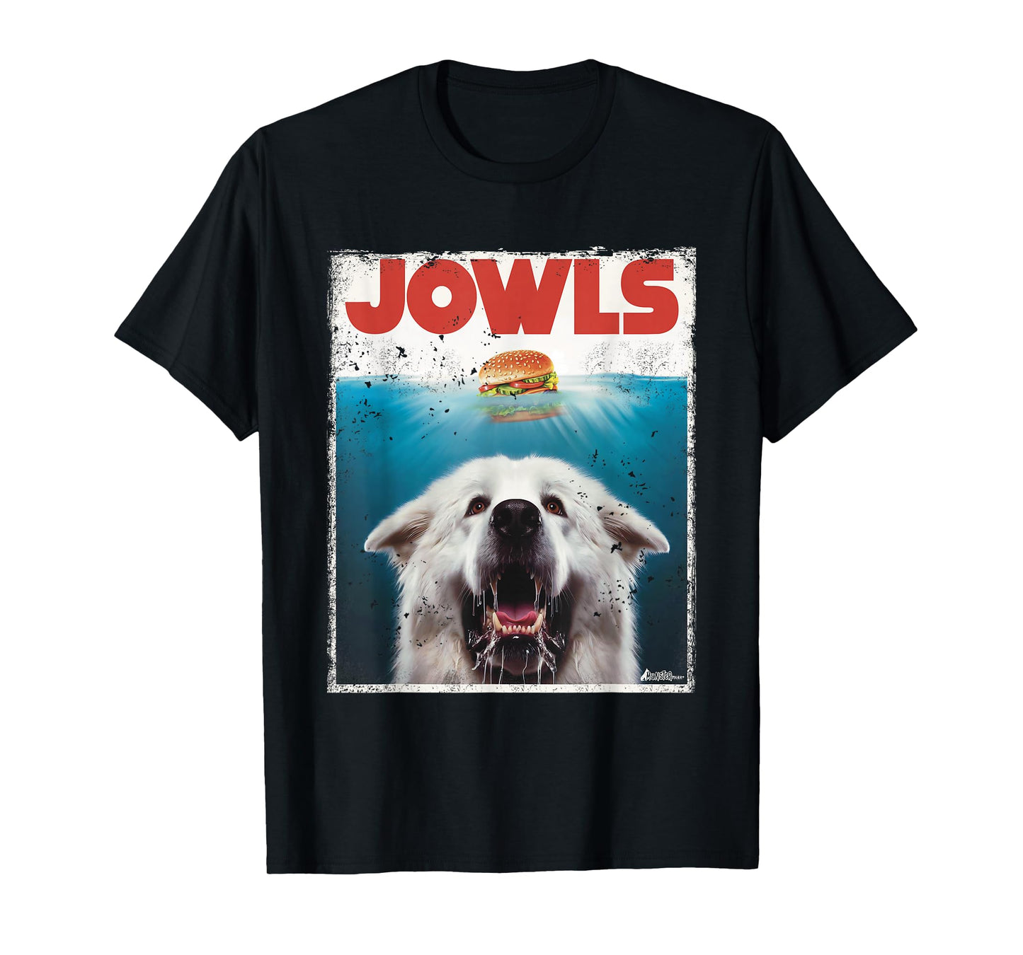 Funny Great Pyrenees Jowls Burger, Gentle Giant Cute Dog Mom T-Shirt