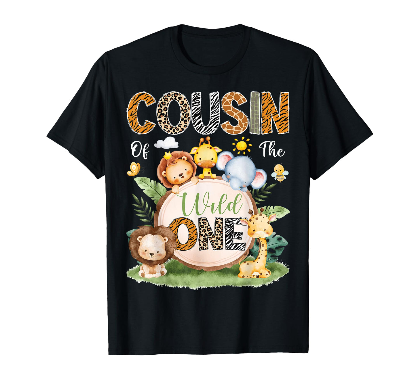 Cousin Of The Wild One 1St Birthday Boy Safari Jungle T-Shirt