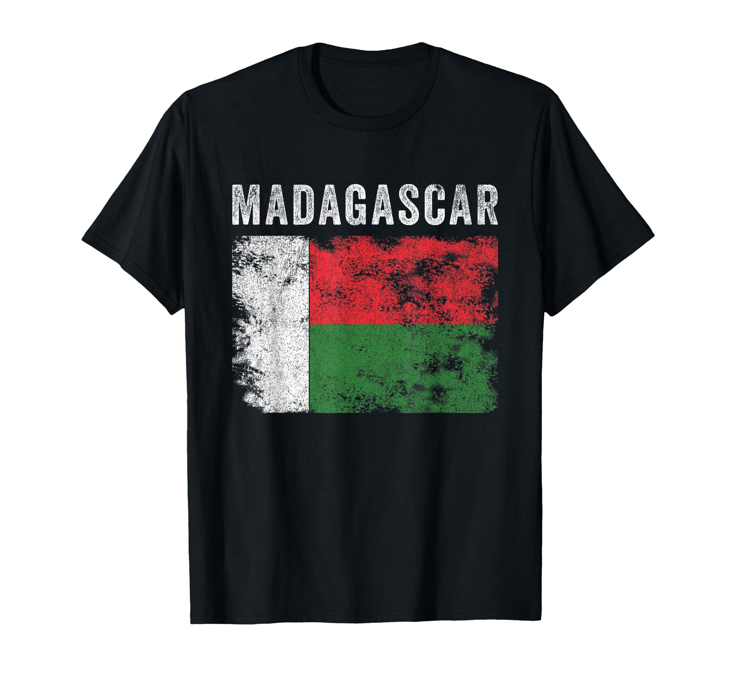 Madagascar Flag Distressed - Men Women Kids - Malagasy Flag T-Shirt
