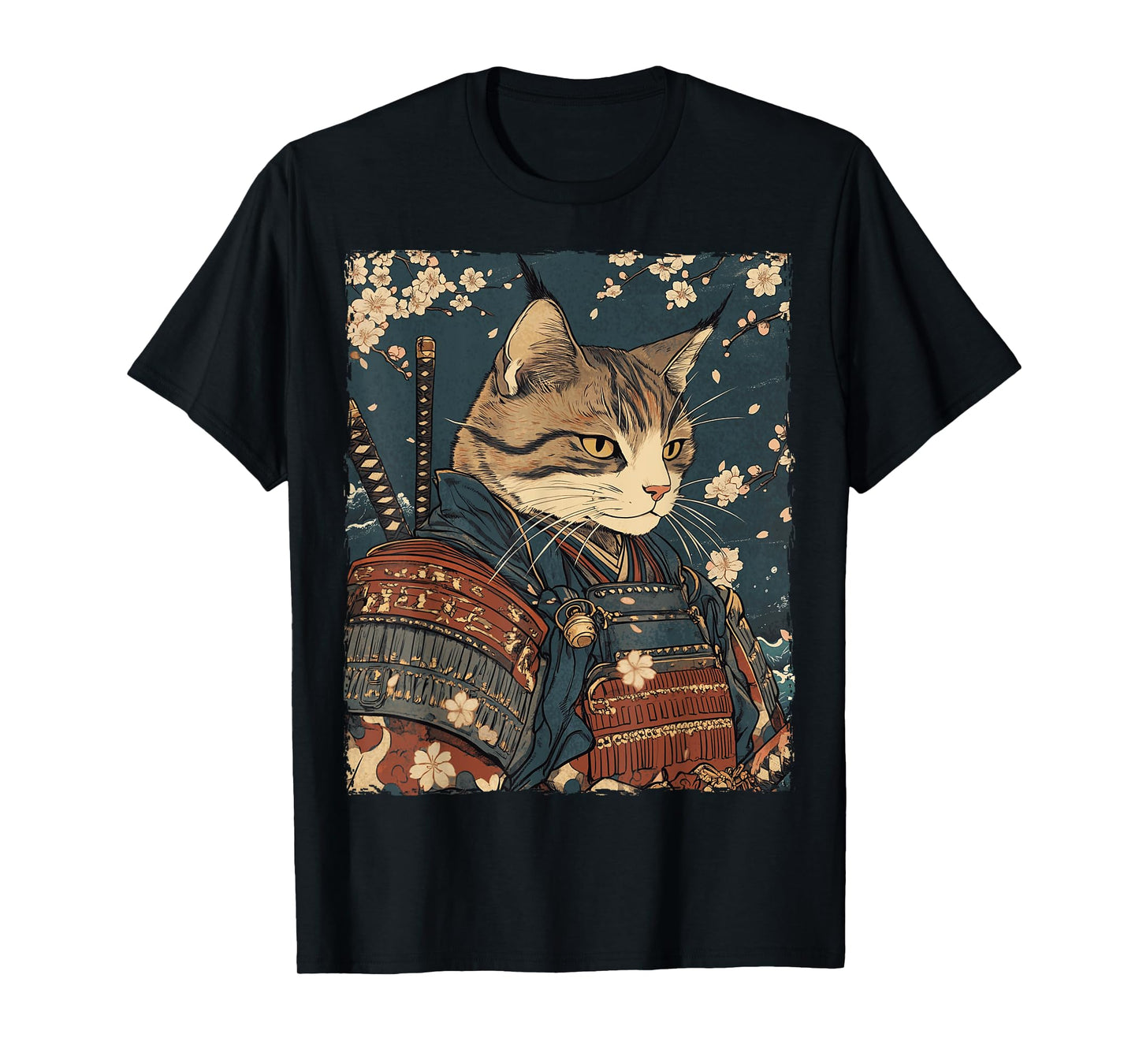 Funny Graphic Cat Japanese Anime T-Shirt