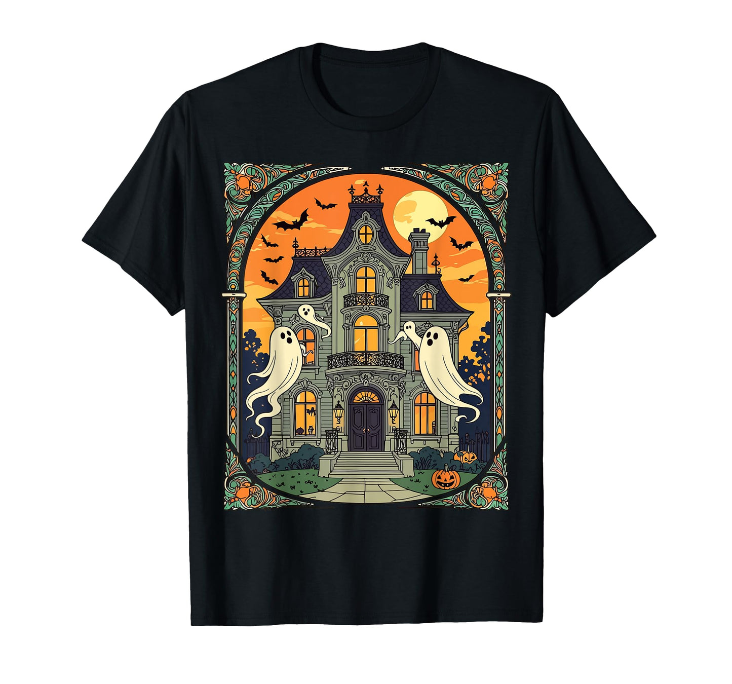 Haunted House - Creepy Crescent T-Shirt