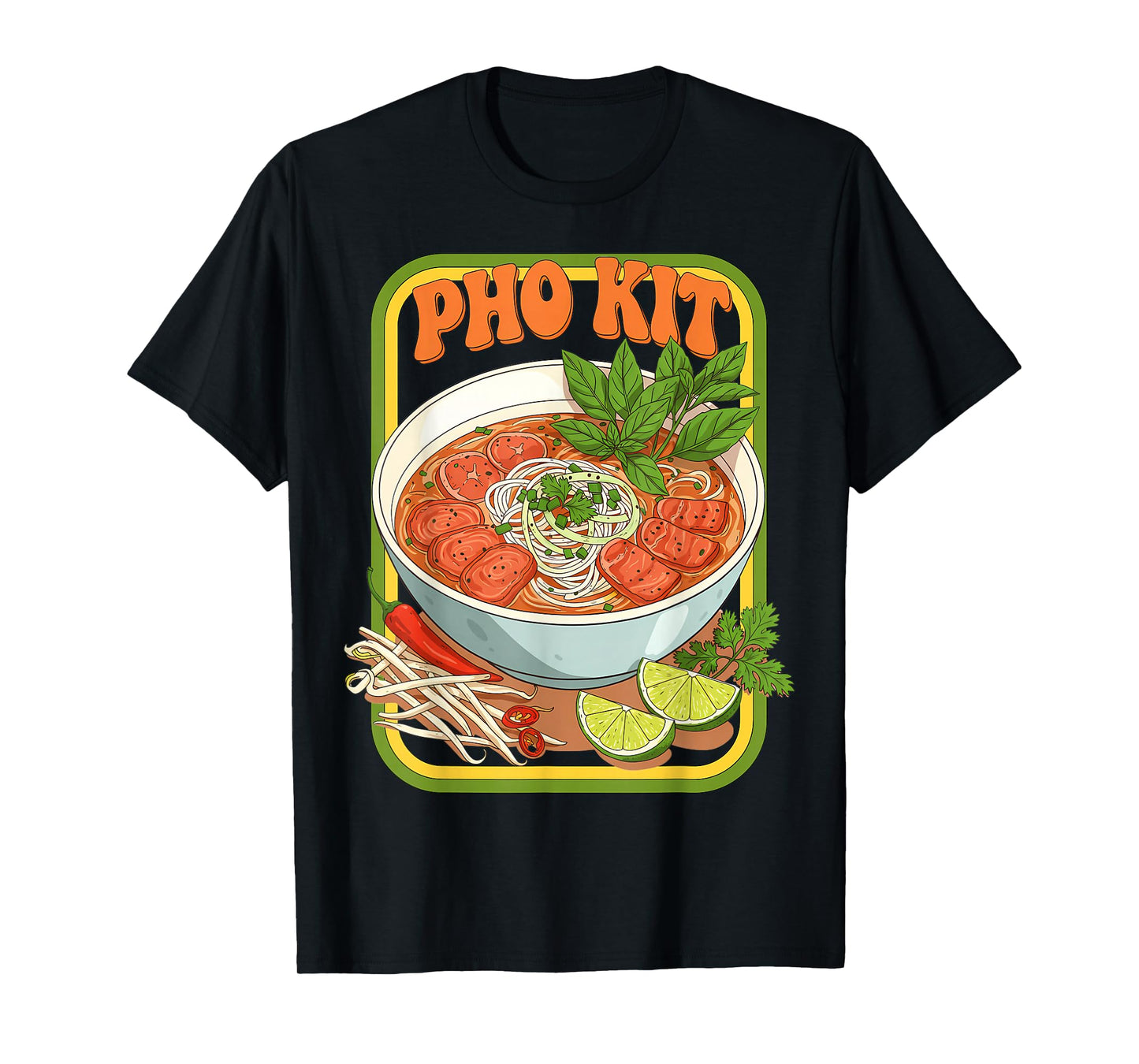 Groovy Pho Kit Vietnamese Soup Hot Sauce kit Food Lovers T-Shirt