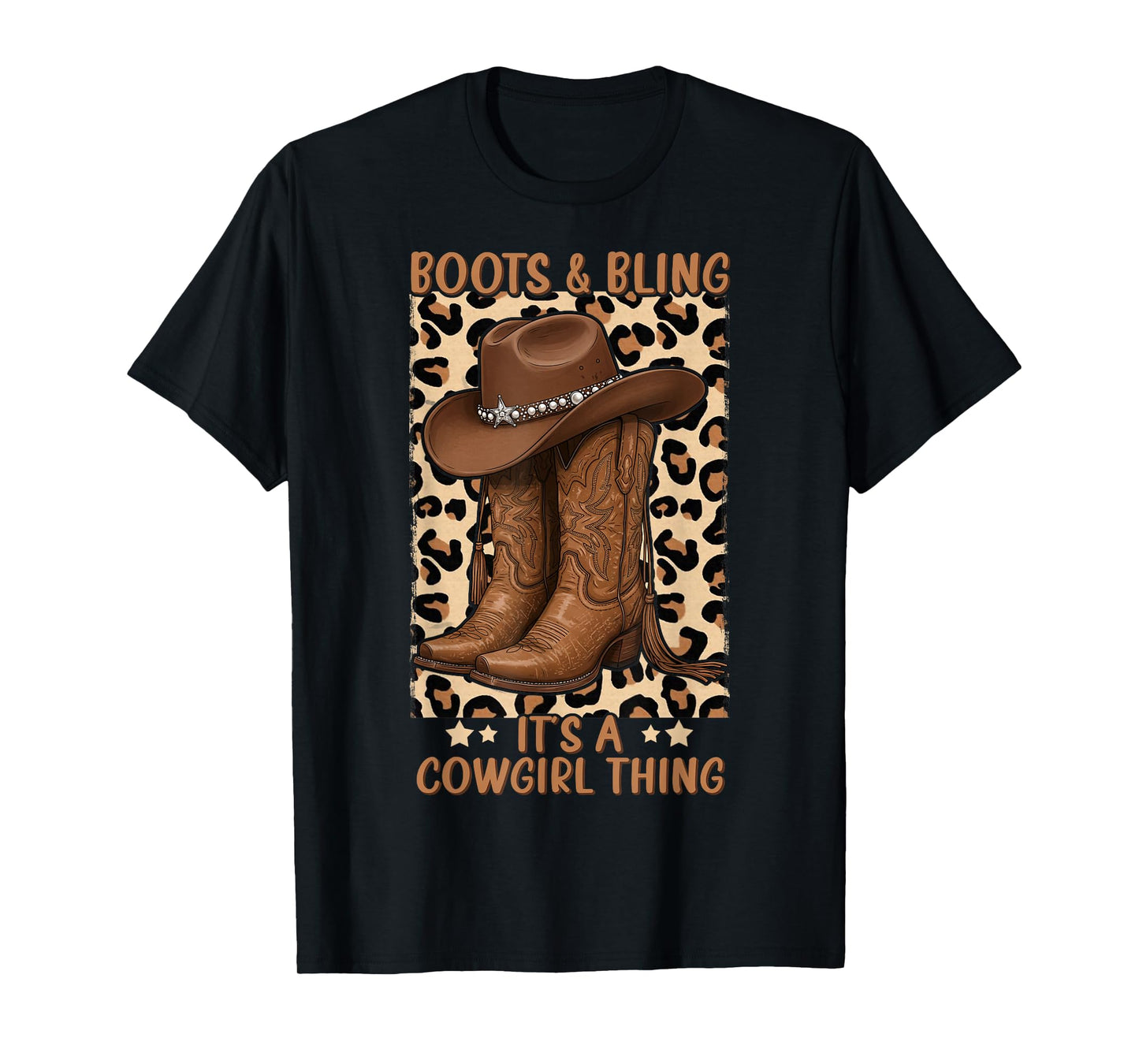 Boots and Bling its a Cowgirl Thing Rodeo Love Country Girls T-Shirt