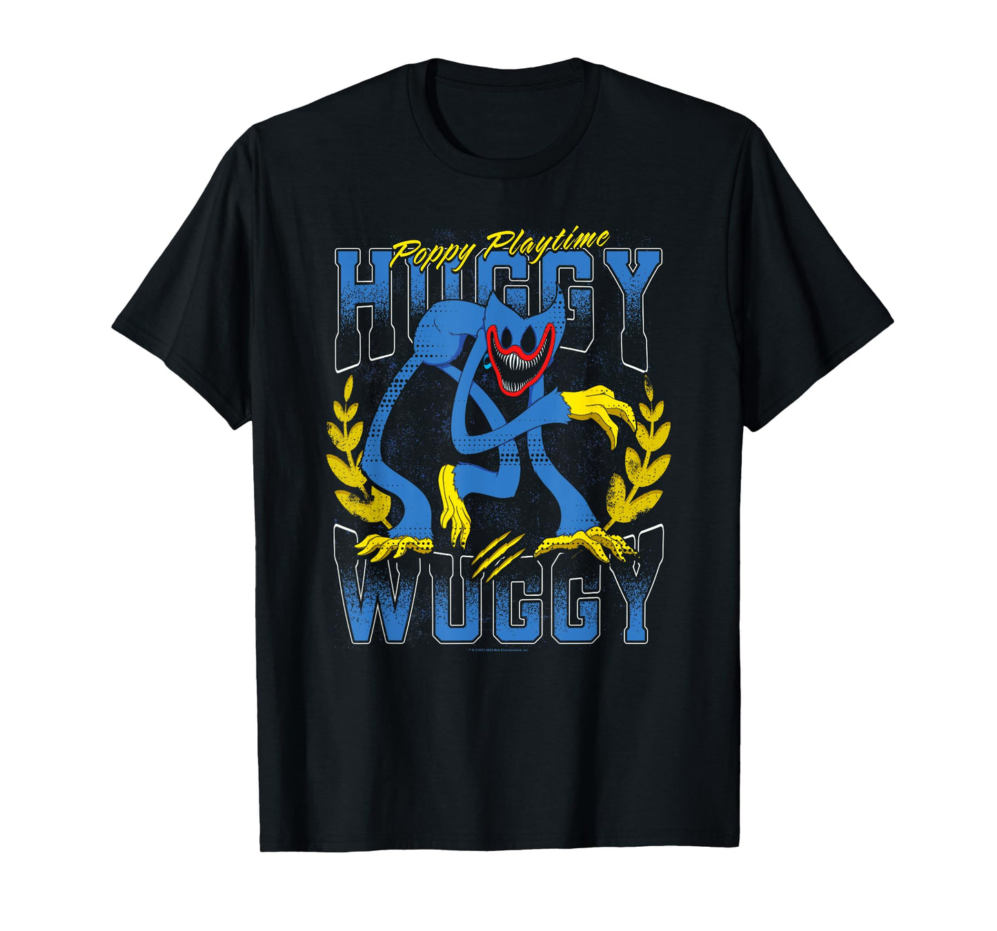 Poppy Playtime Nightmare Huggy Wuggy Distressed Portrait T-Shirt
