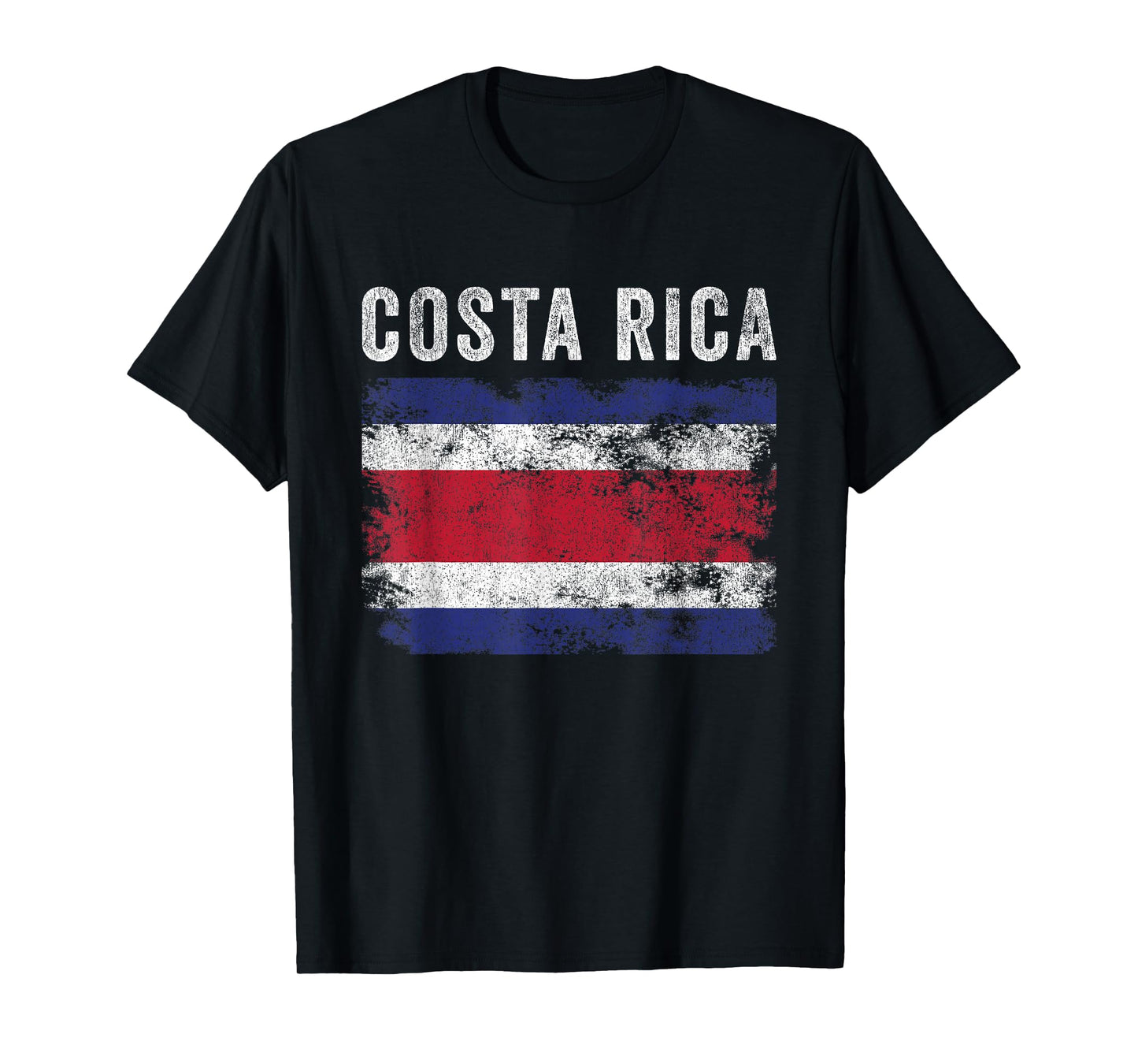Costa Rica Flag Distressed - Men Women - Costa Rican Flag T-Shirt