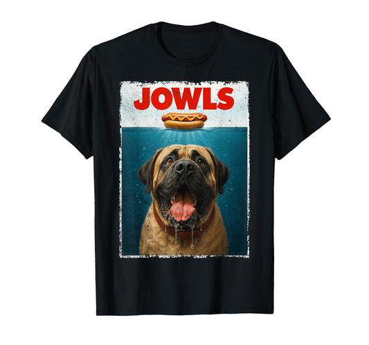 English Mastiff Jowls Gentle Giant Funny Dog Dad Dog Mom T-Shirt