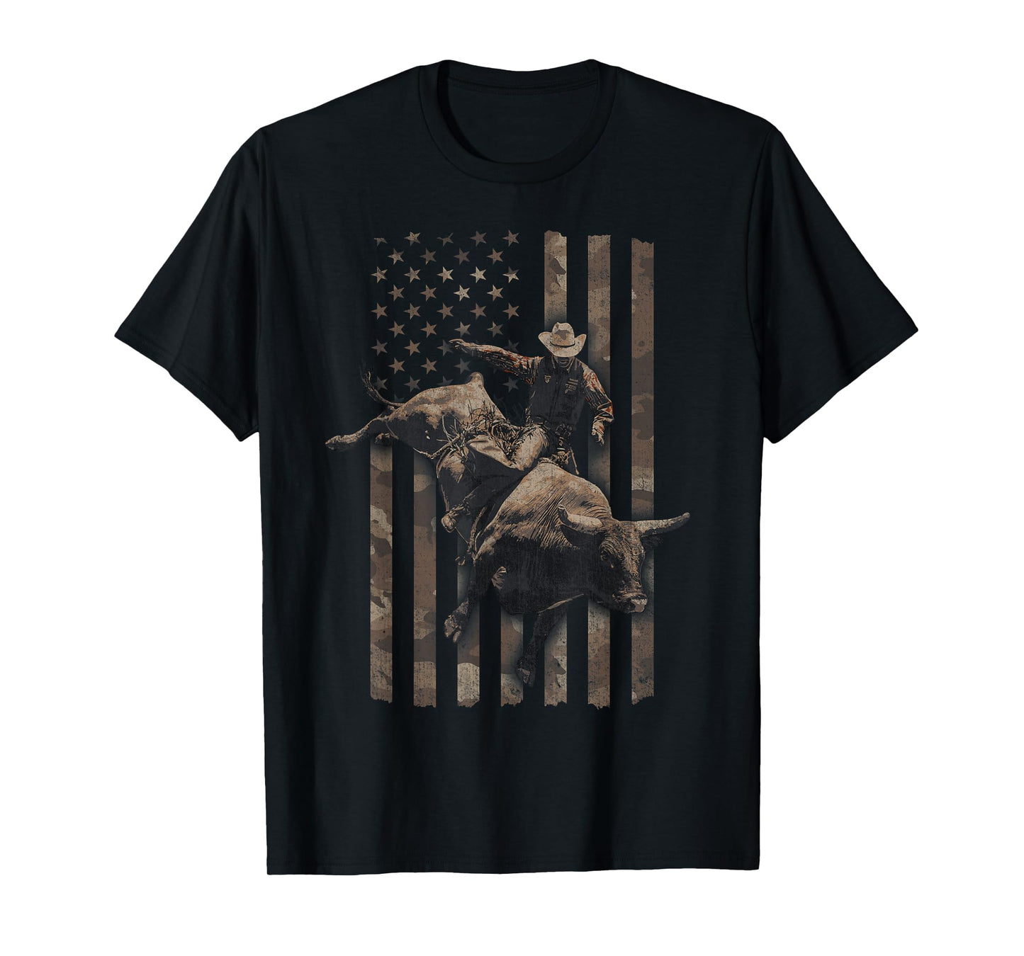 Western Rodeo American Flag T-Shirt