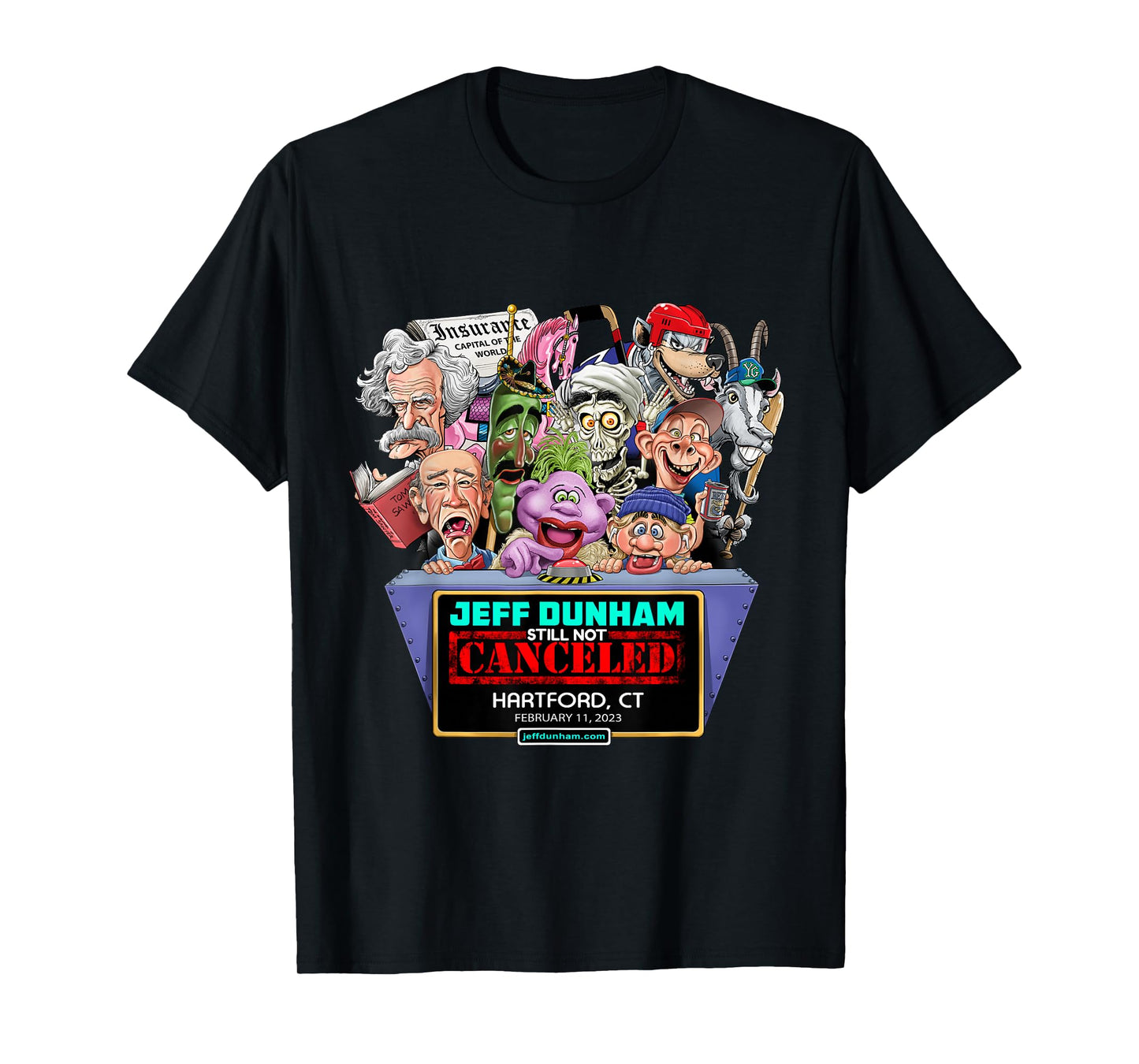 Jeff Dunham Hartford, CT (2023) T-Shirt