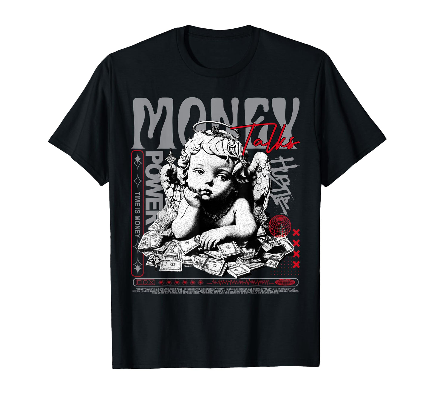 Money Talks Black Cement 3s Matching Tee For Men Women T-Shirt