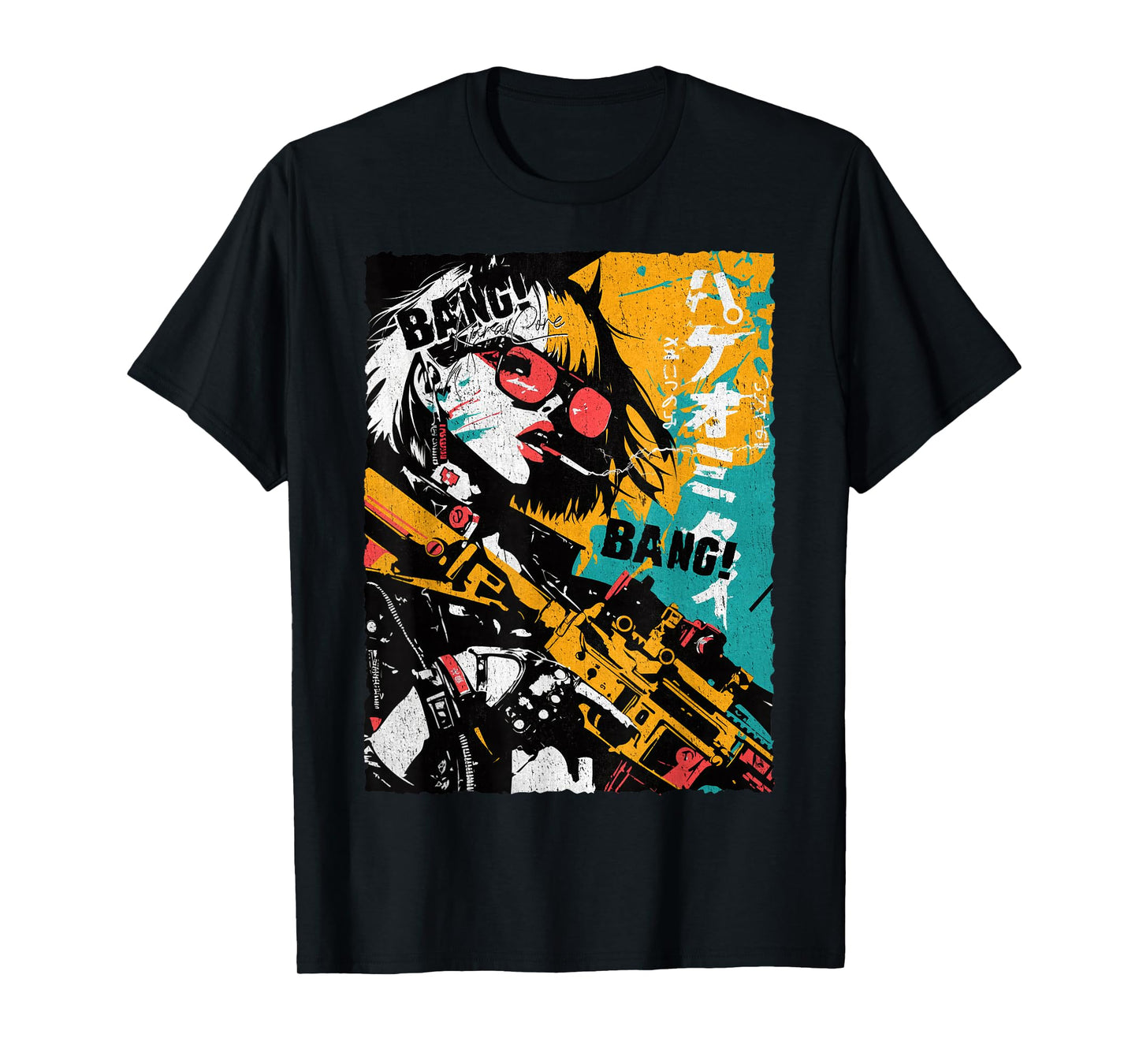 Japan Streetwear Cyberpunk Y2K Hip Hop Techwear Manga Anime T-Shirt
