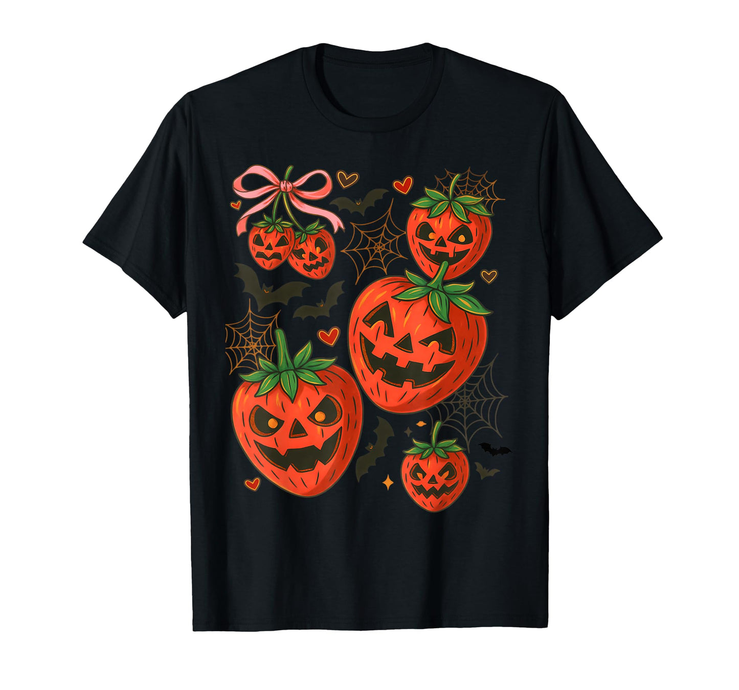 Spooky Strawberry Ghost Halloween Costume for Women Men Kids T-Shirt