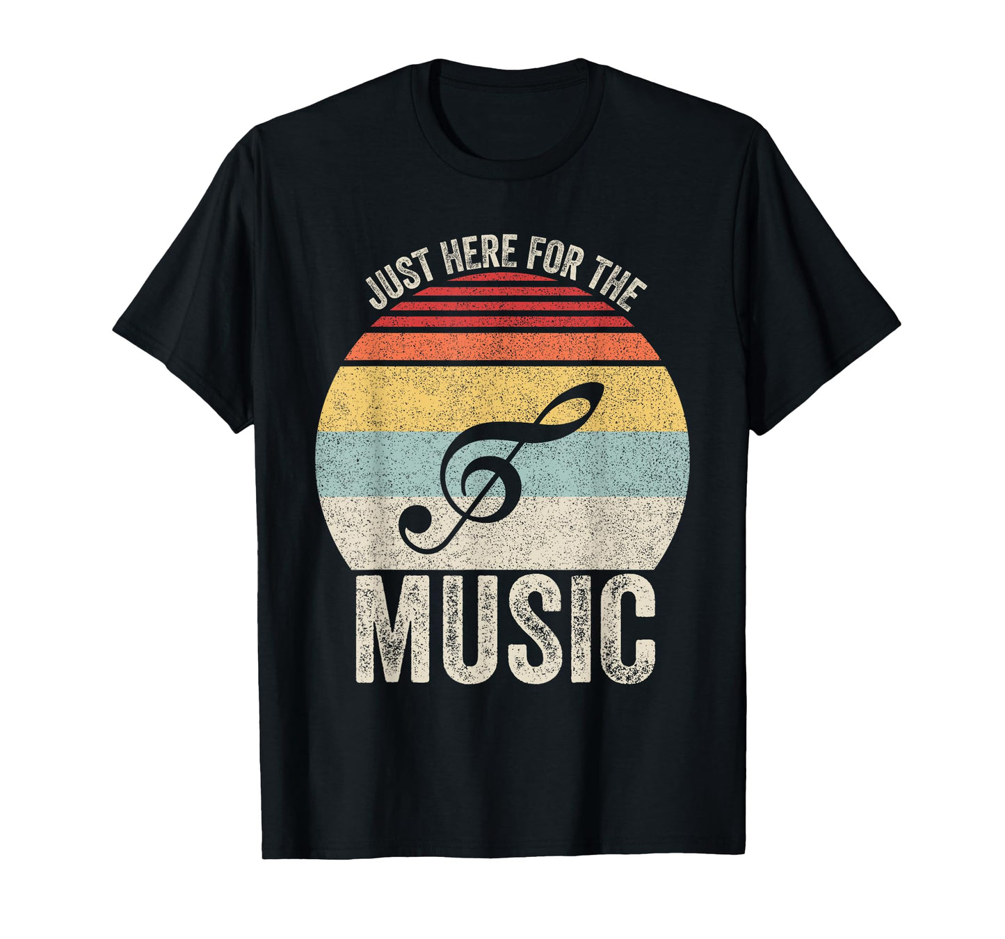 Vintage Retro Just Here For The Music T-Shirt
