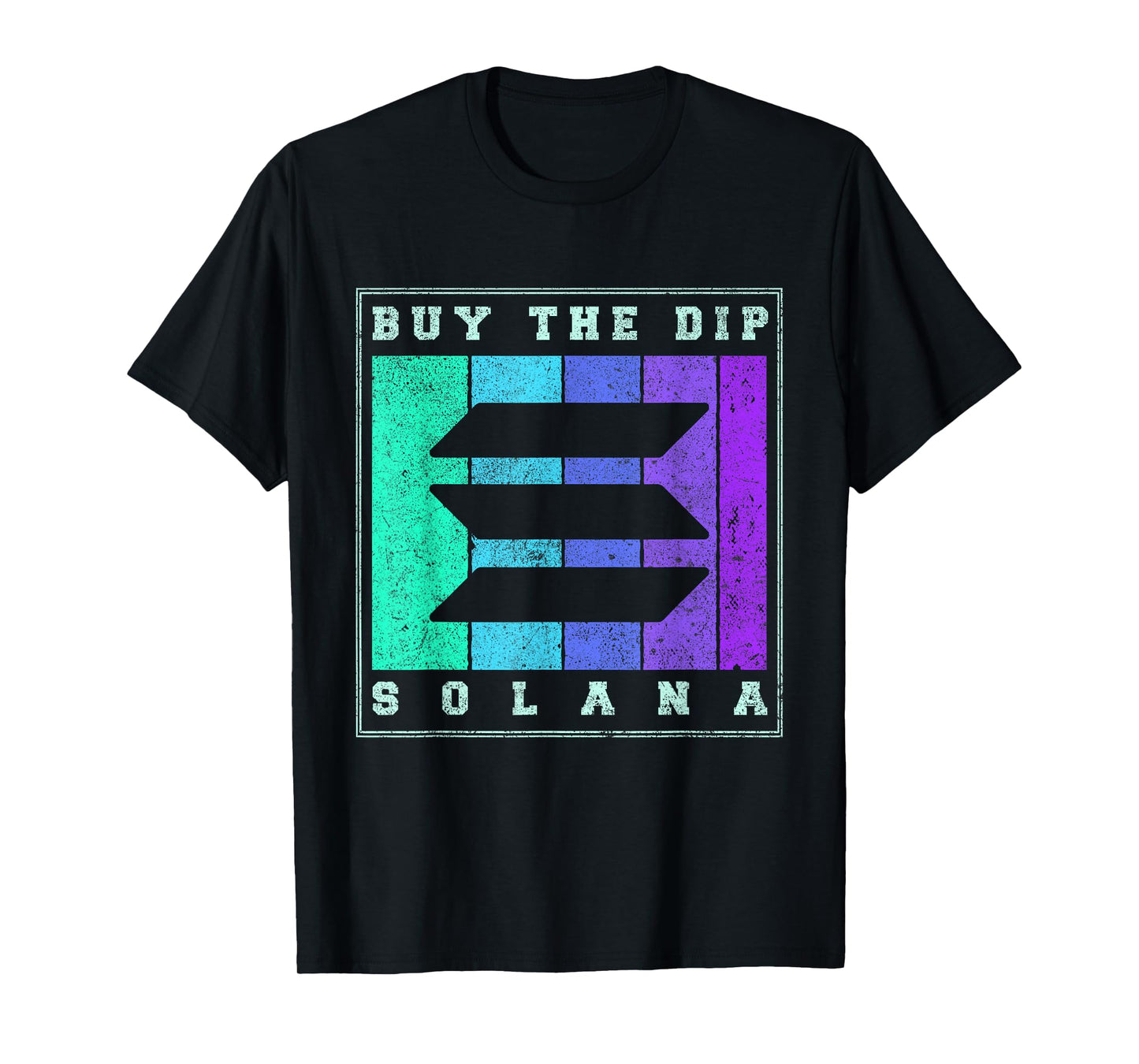 Retro Buy The Dip Solana SOL Crypto Apparel | Vintage Solana T-Shirt
