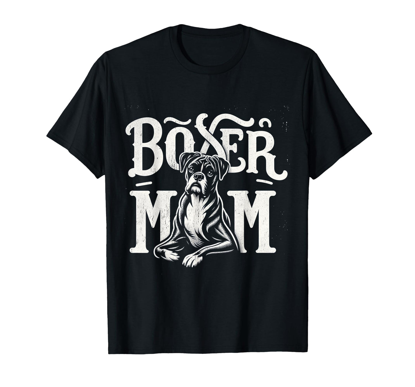 Boxer Mom Funny Boxer Dog Pet For Women T-Shirt