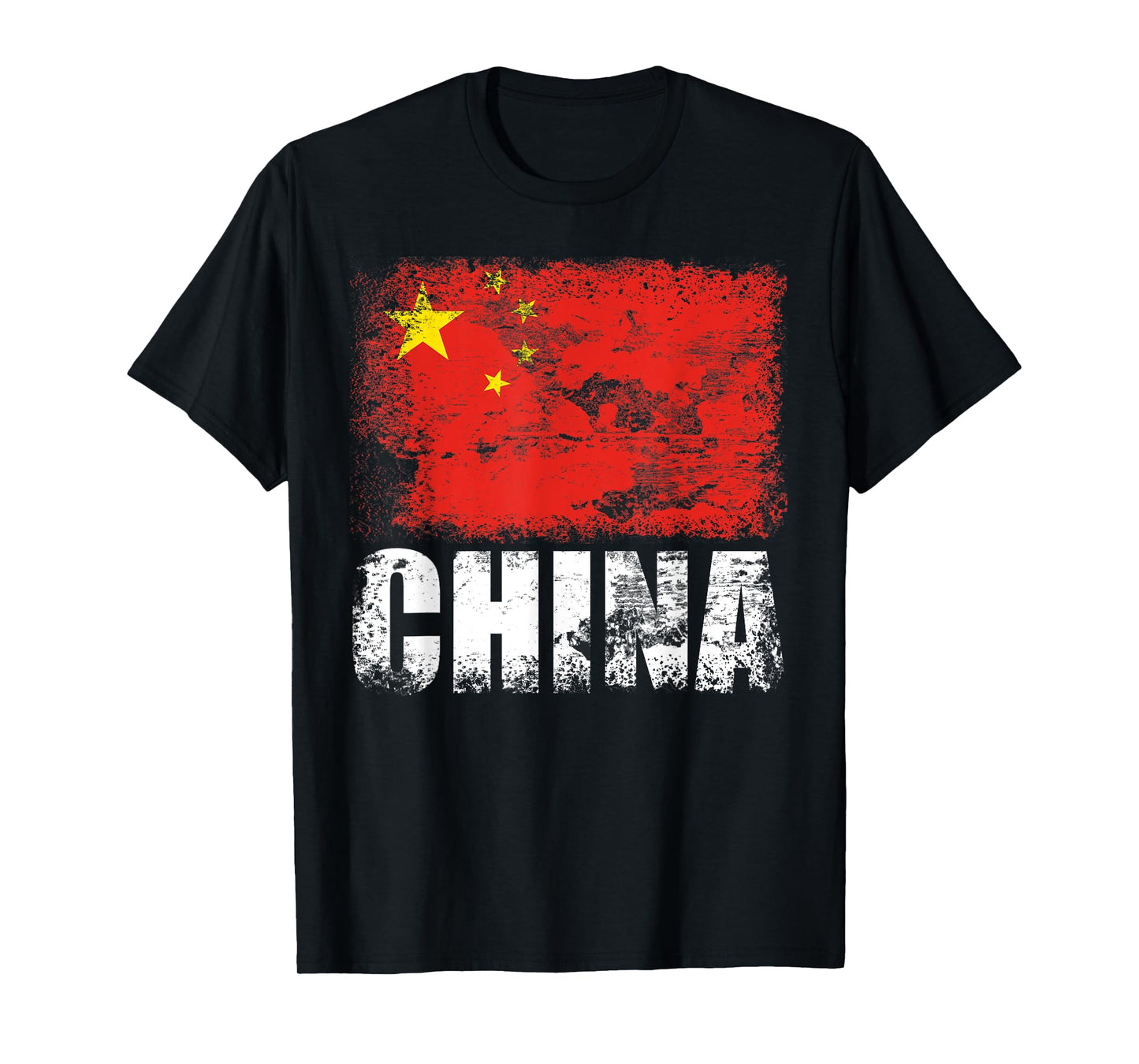 China Flag T-Shirt | Chinese Flag Red Tee