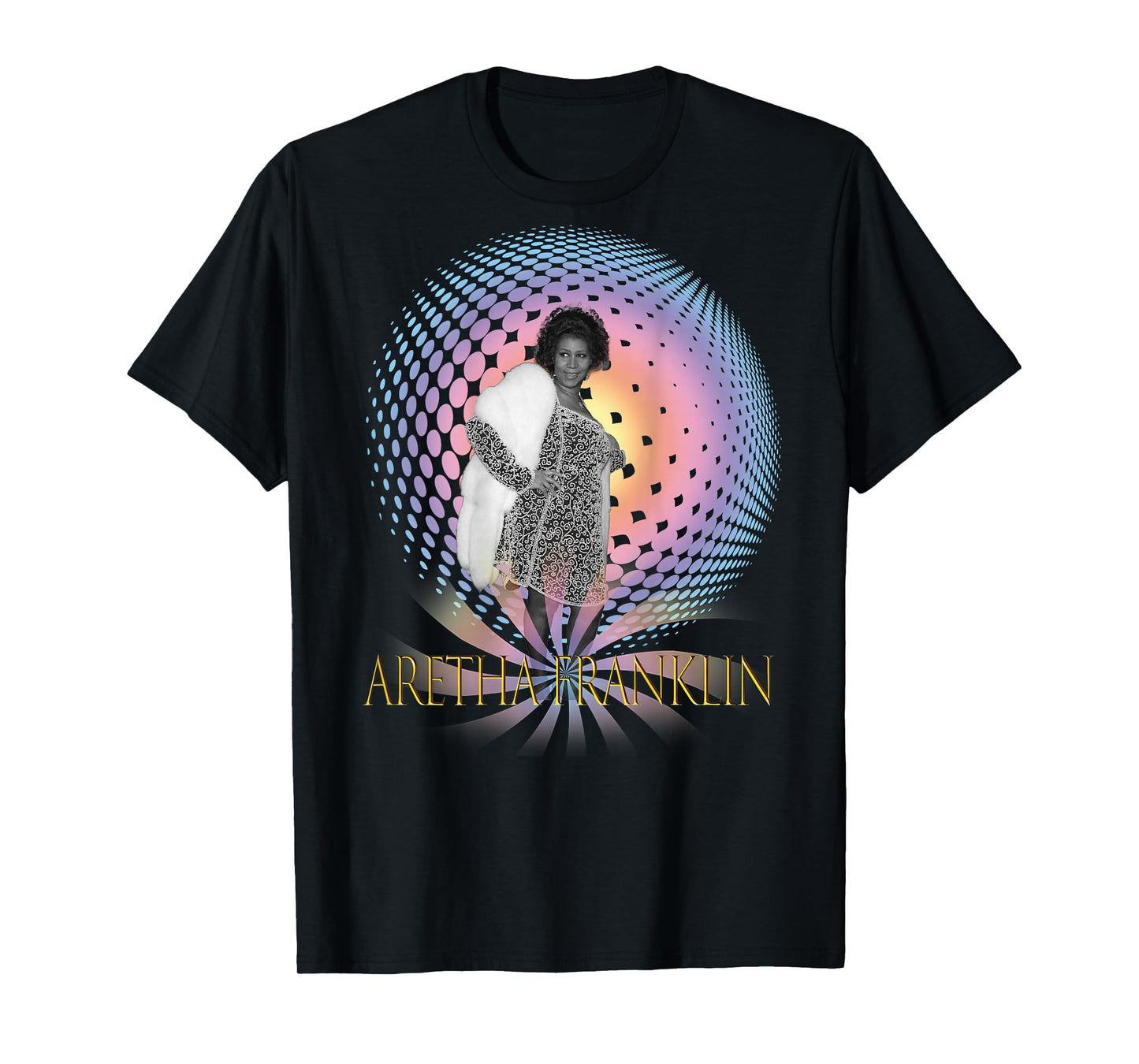 Aretha Franklin_002_Back Printed T-Shirt