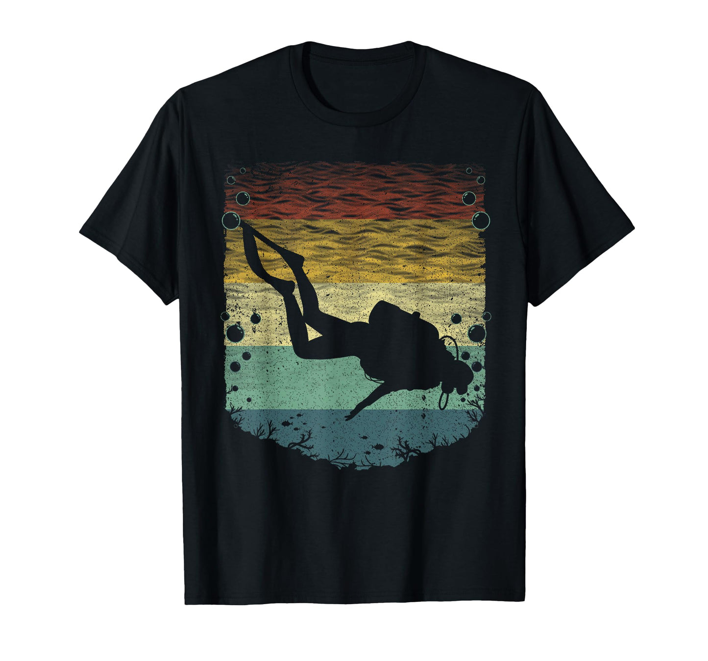 Cool Scuba Diving Art For Men Women Kids Scuba Dive Diver T-Shirt