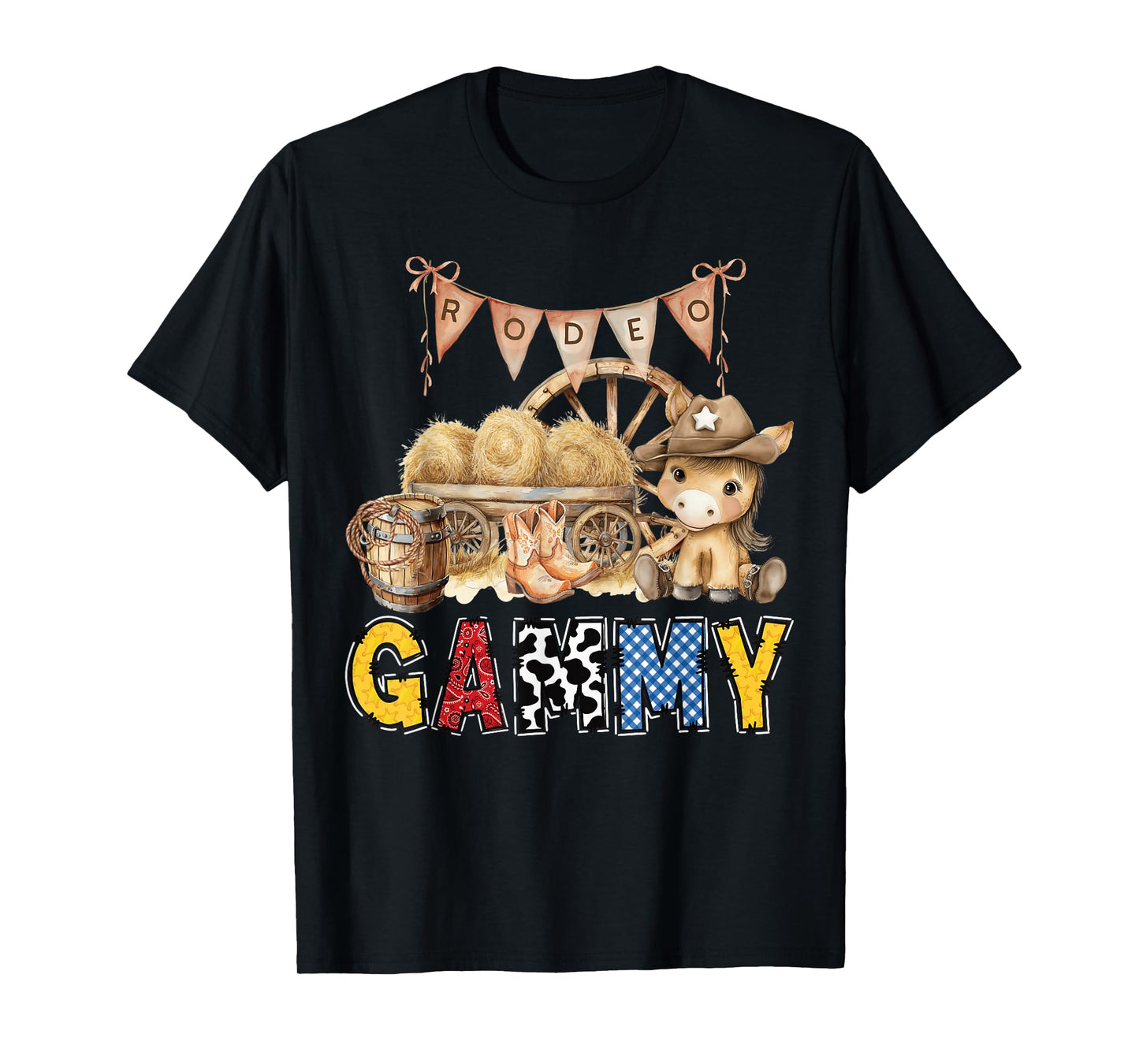 Rodeo Gammy Western Cowboy Birthday Family Matching T-Shirt