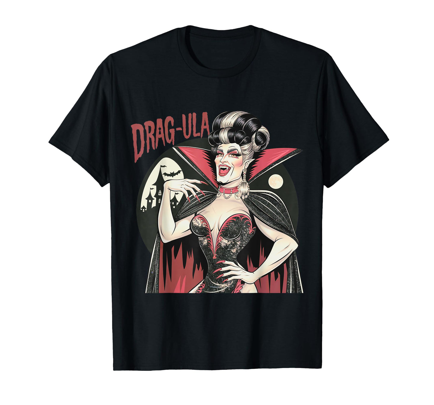 Vampire Funny Halloween Drag Queen Dragula Queer Gay T-Shirt